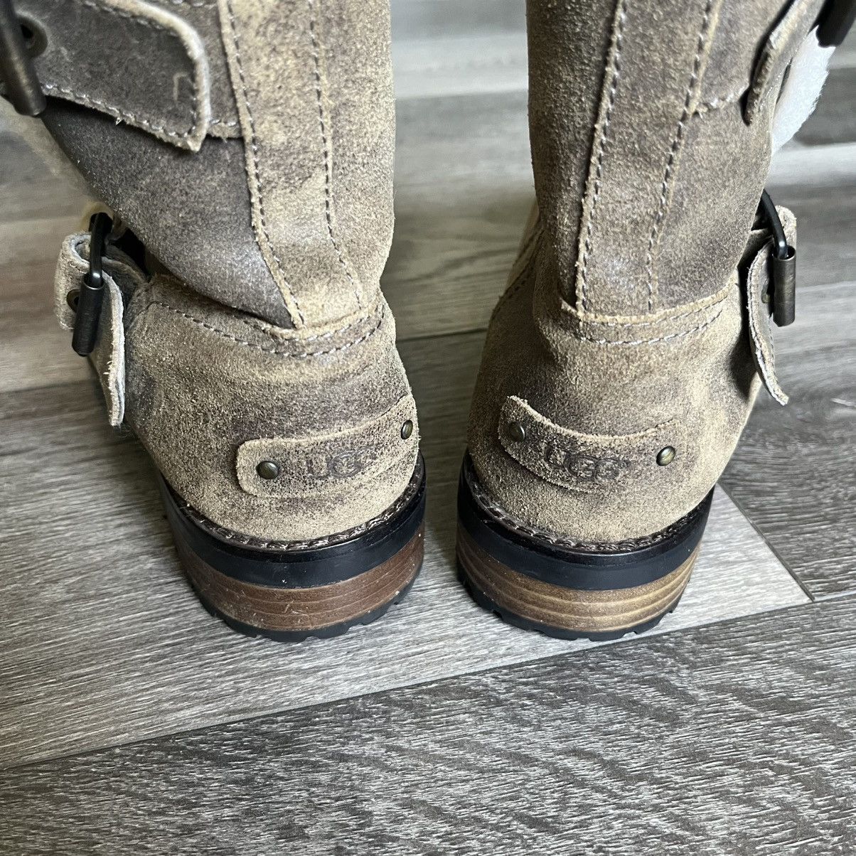 Ugg UGG Niels II Dove Leather Faux Fur Boots Dove Suede Shearli Size US 8.5 / IT 38.5 - 5 Thumbnail