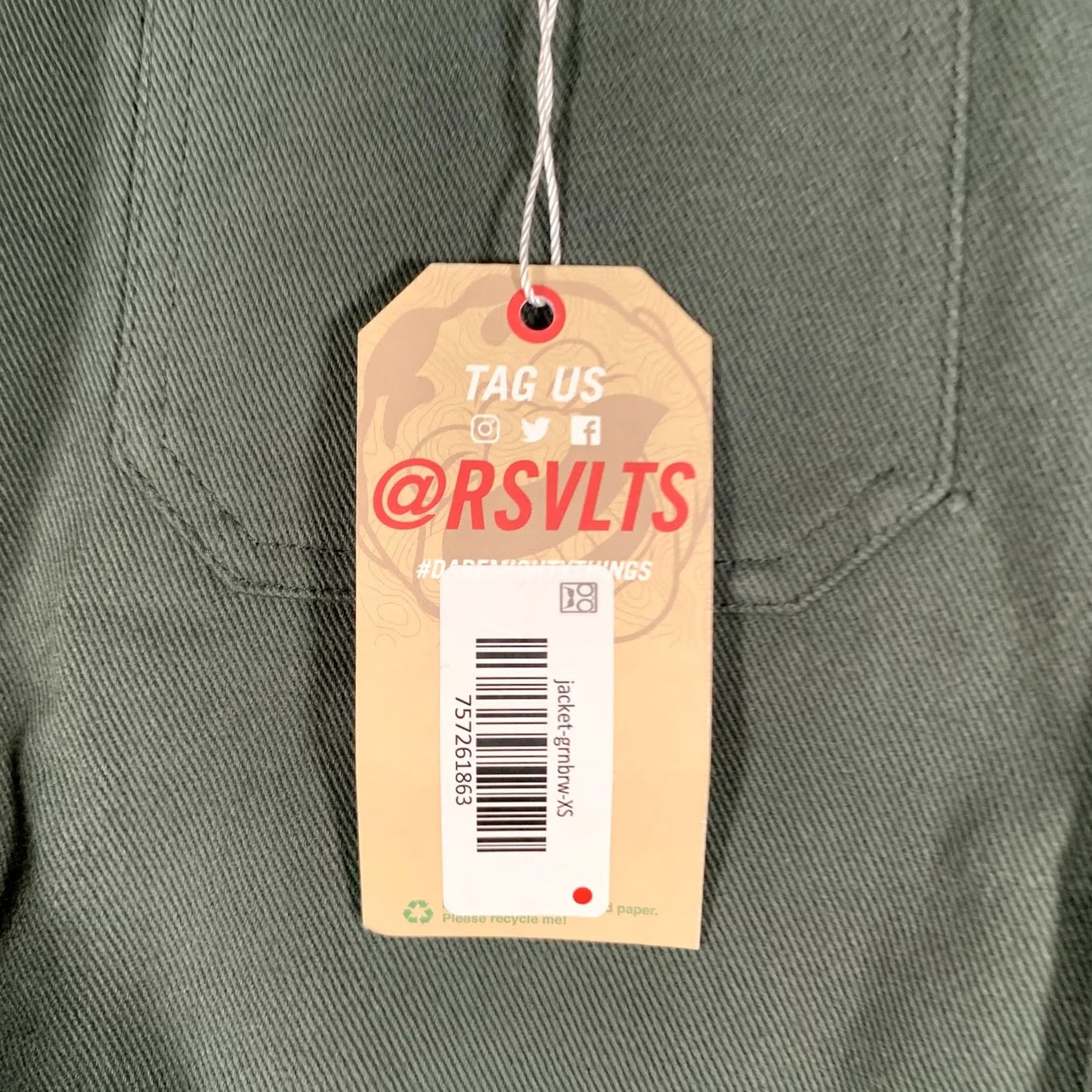 Vintage RSVLTS Roosevelts Jacket Mens XS Green Brown Flannel Lined Corduroy Collar Shirt Jacket” Size US XS / EU 42 / 0 - 4 Thumbnail