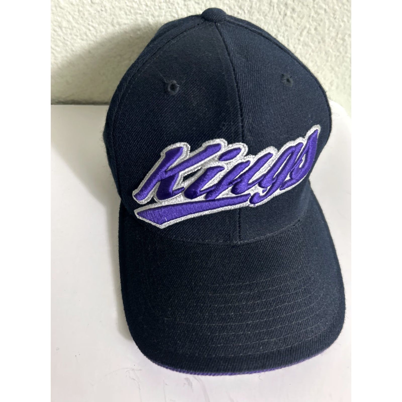 American Needle VINTAGE Y2k American Needle Sacramento Kings Hat Black Purple Strapback Hook Loop Men One Size Cap Size ONE SIZE - 2 Thumbnail