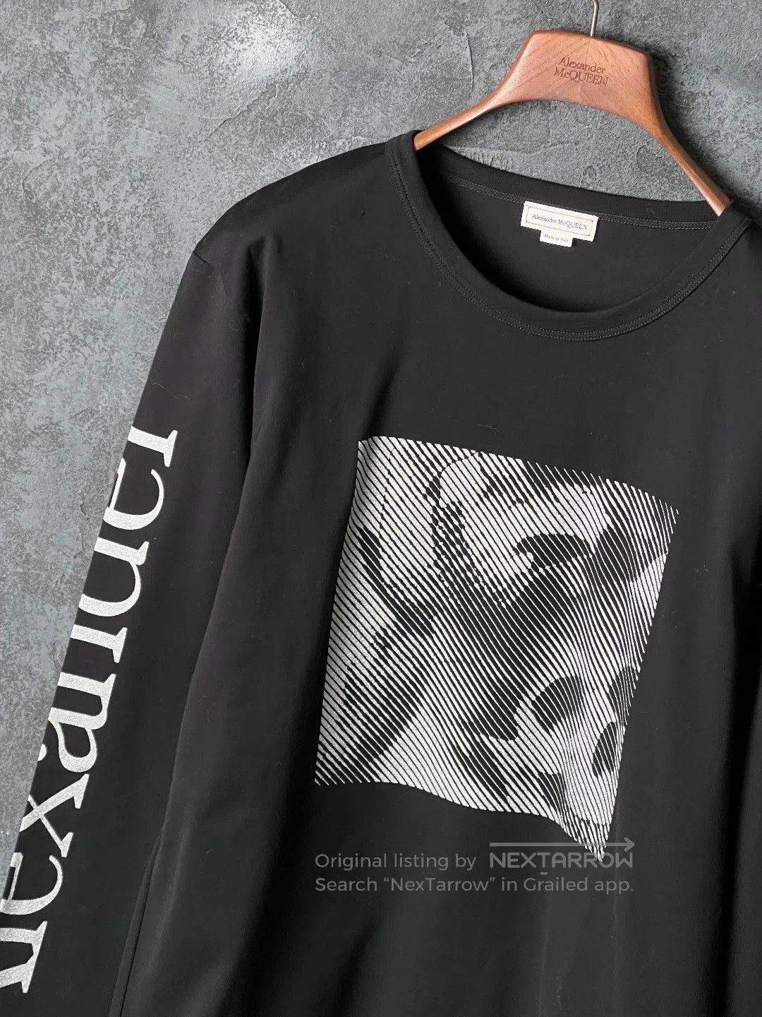 Alexander McQueen Alexander McQueen Black Printed Cotton T-shirt. Size US XS / EU 42 / 0 - 5 Thumbnail