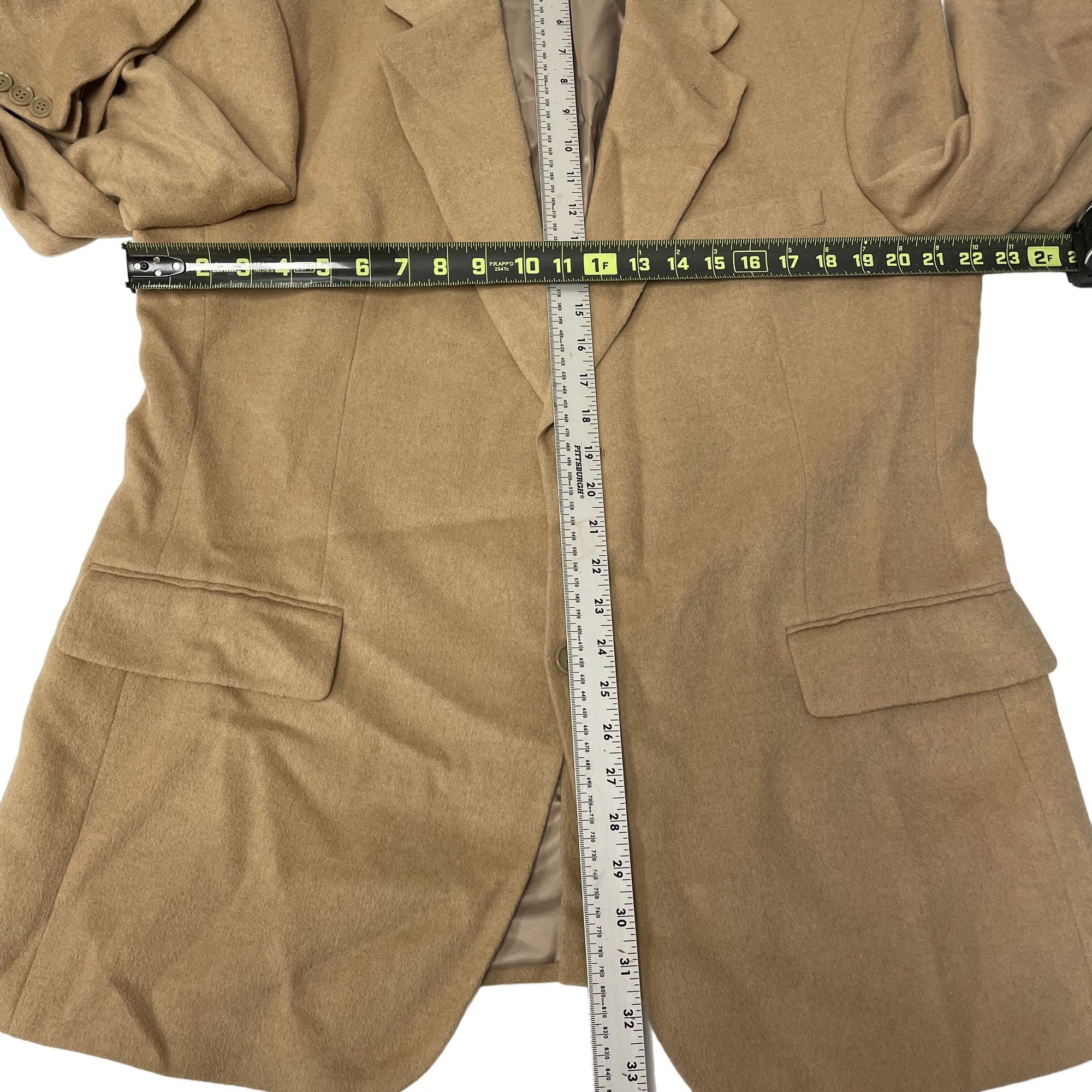 Other Vtg BESPOKE 100% CAMEL HAIR Sport Coat Tan Jacket Size 42R - 8 Thumbnail