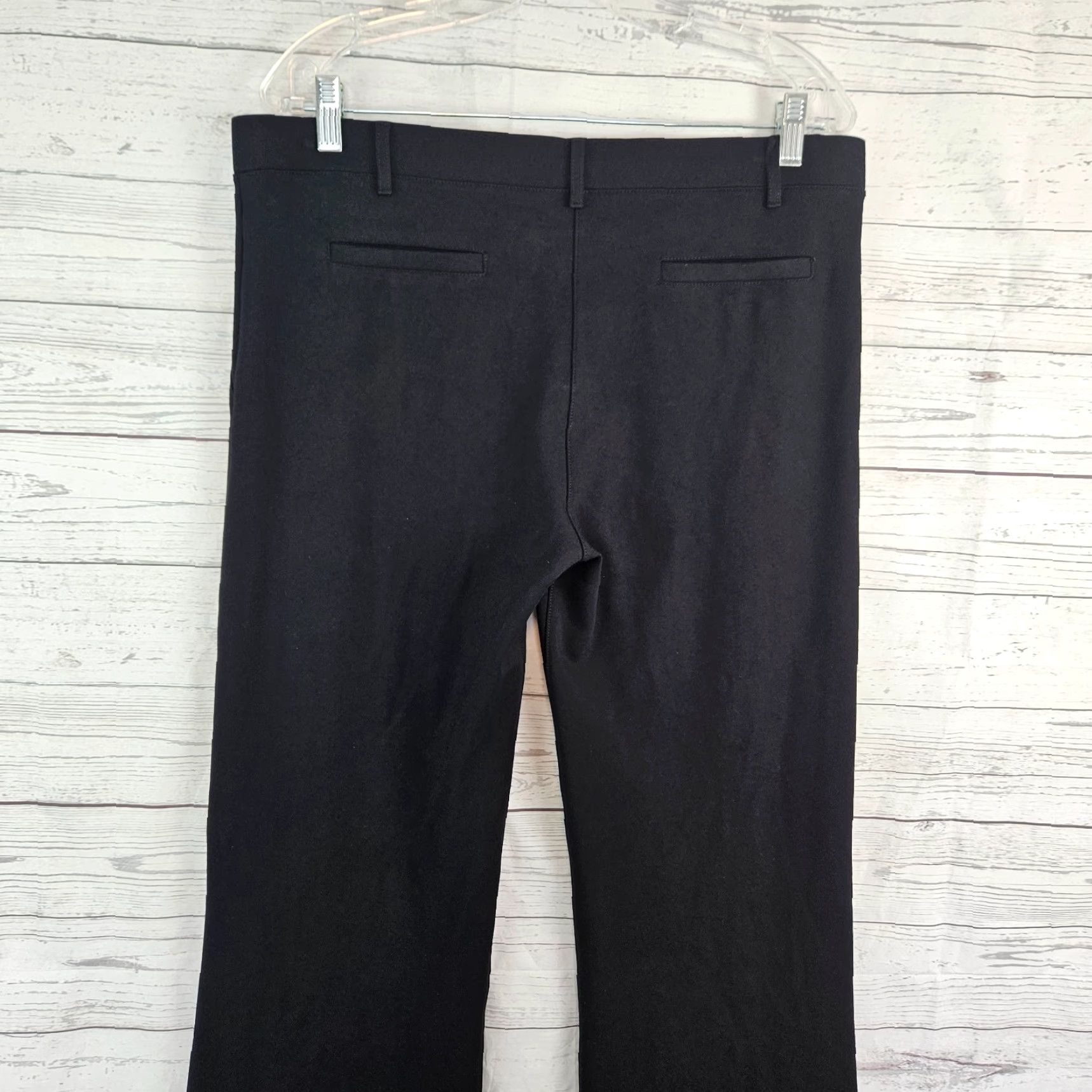 Vintage Betabrand Womens Pants Sz XLP Black Ponte Knit Bootcut Mid Rise Size 40" / US 18 - 4 Thumbnail