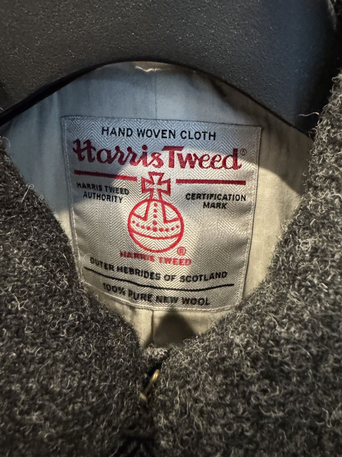 Beams Plus x Harris Tweed Grey Patchwork Wool Coat Size US XS / EU 42 / 0 - 2 Thumbnail