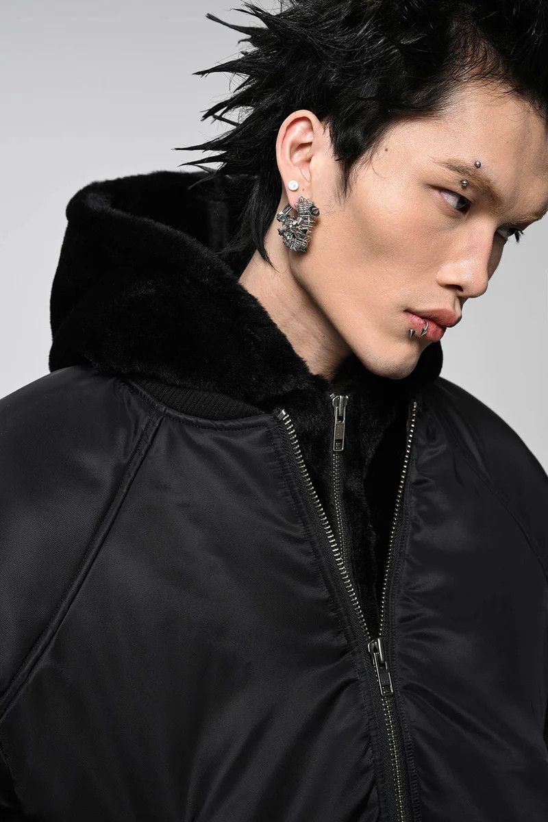 Other Dual-Layer Faux Fur Hooded Bomber by SAVAGEGROWTHWORLD Size US L / EU 52-54 / 3 - 8 Thumbnail