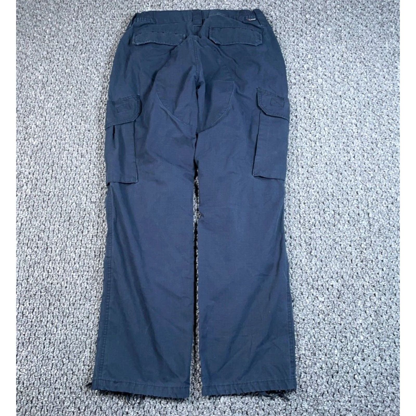 Vintage Military Tactical Pants Women's 10 (31 x 30.5) Dark Blue Ripstop Fabric Size 32" / US 10 / IT 46 - 2 Thumbnail