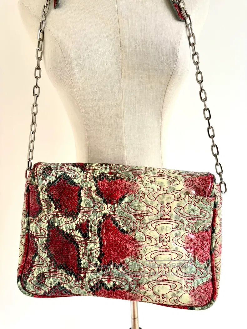 Vivienne Westwood Vivienne Westwood size os Vintage Saturn all-print red snak Size ONE SIZE - 3 Thumbnail