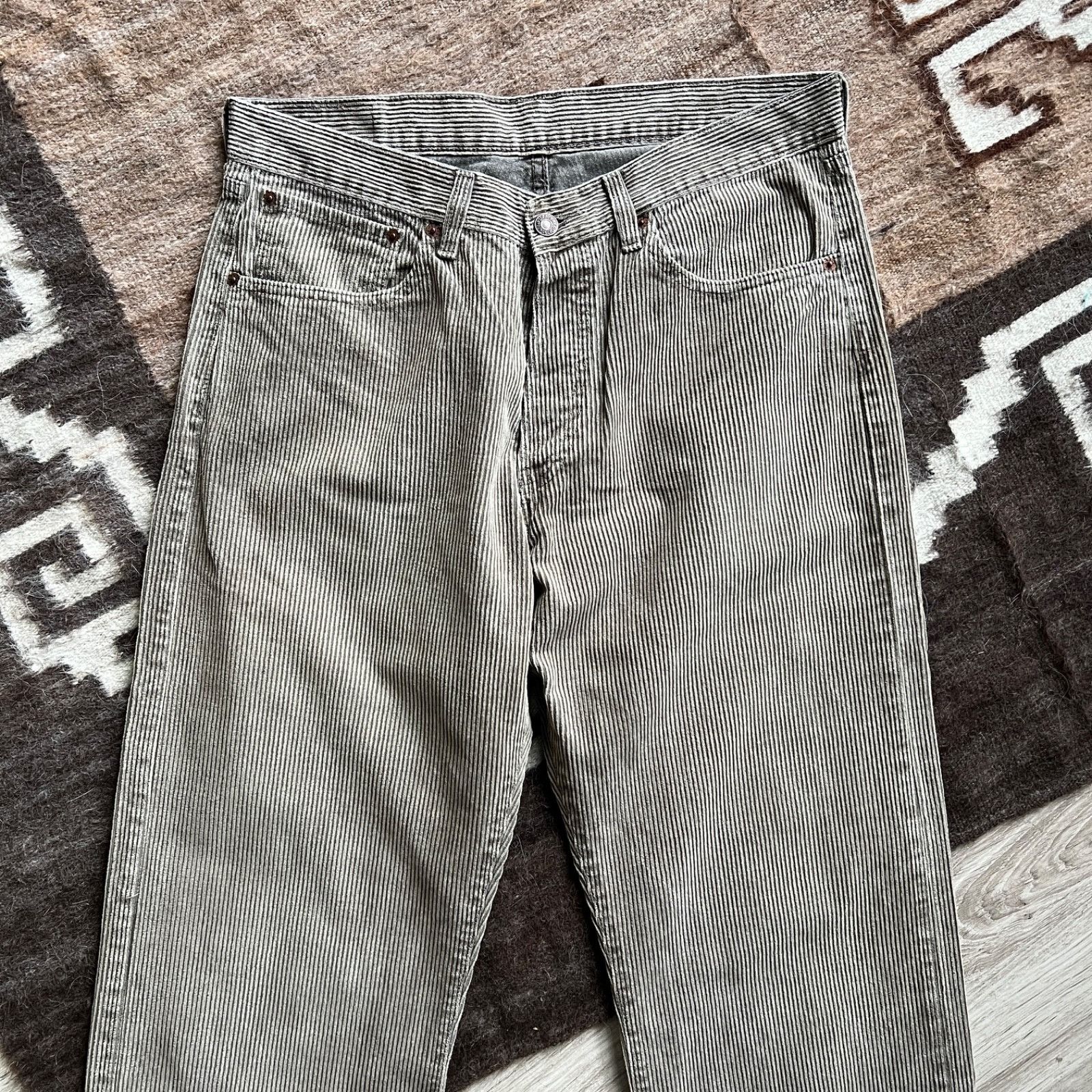 Levi's Levi’s 508 Vintage Straight Fit Corduroy Pants 9643AC Size US 31 - 7 Thumbnail