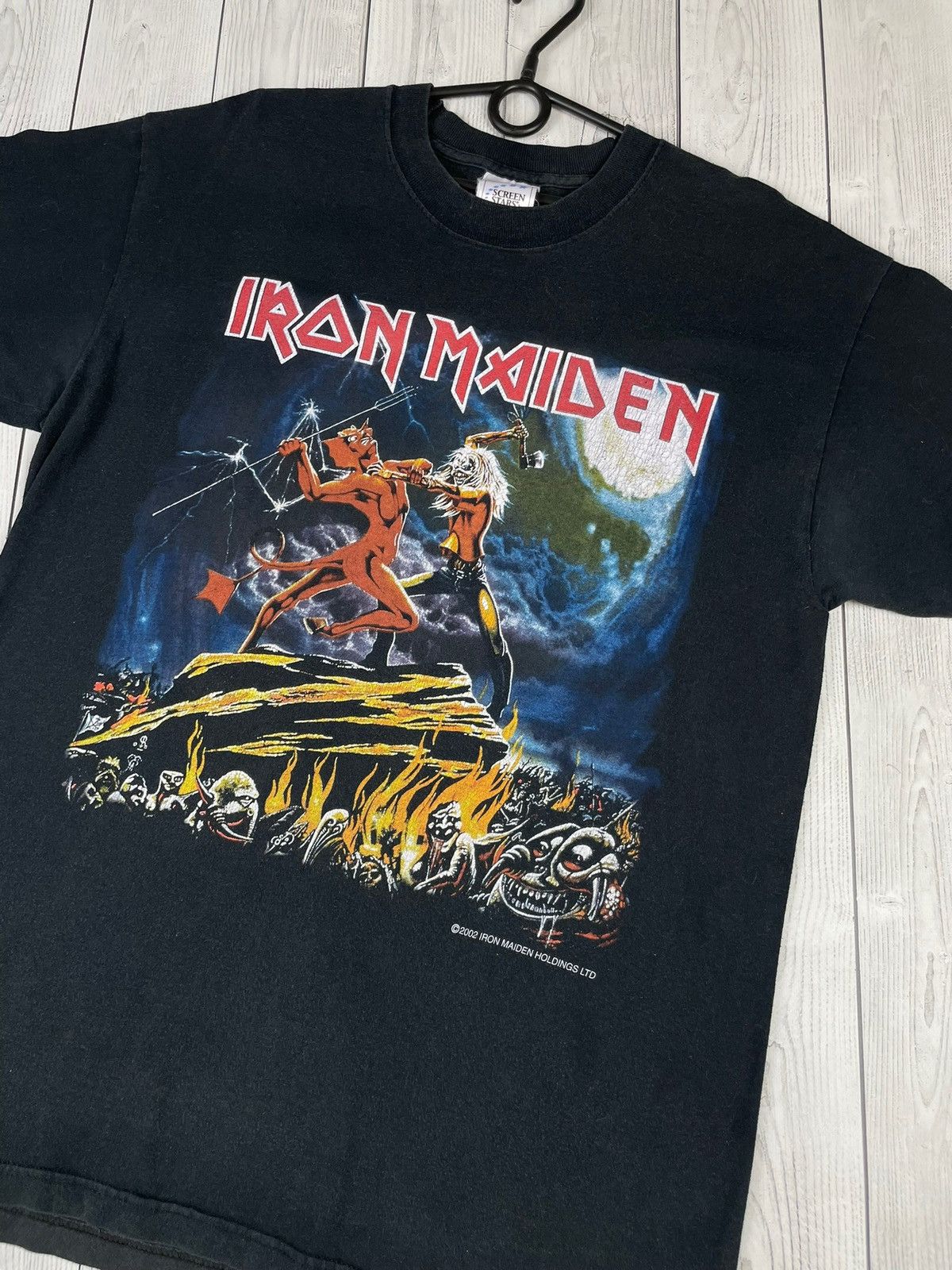 Iron Maiden Vintage Iron maiden rock tee size L logo tour 2002 rare Size US L / EU 52-54 / 3 - 4 Thumbnail