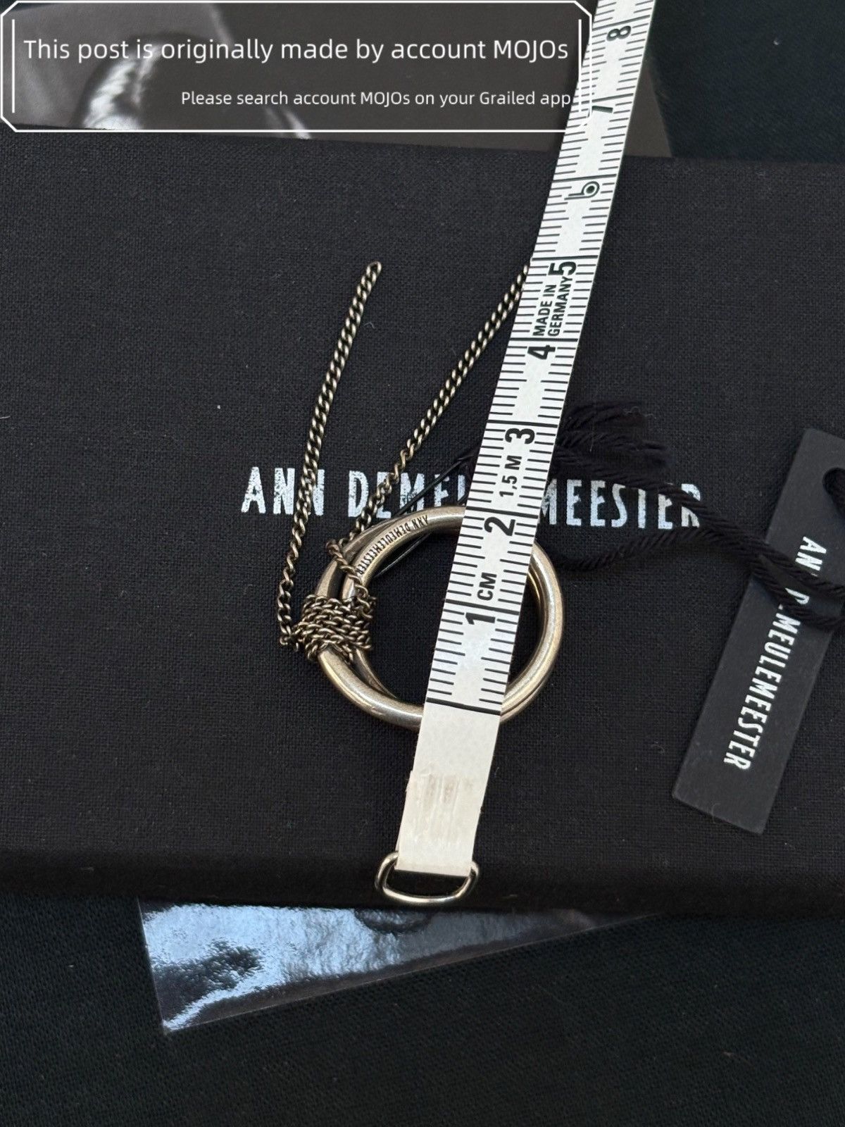 Ann Demeulemeester Ann Demeulemeester Chain Attached Ring mojos174 Size ONE SIZE - 2 Thumbnail
