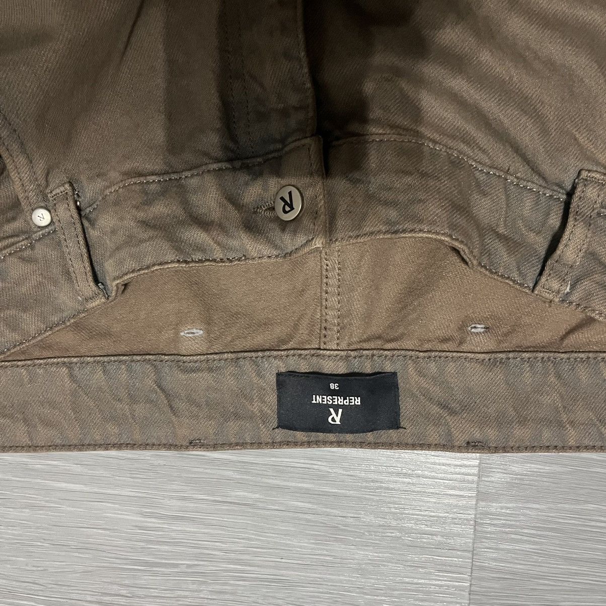 Represent Clo. Represent R2 Stepped Hem Denim Sandstorm Jeans Size US 38 / EU 54 - 5 Thumbnail
