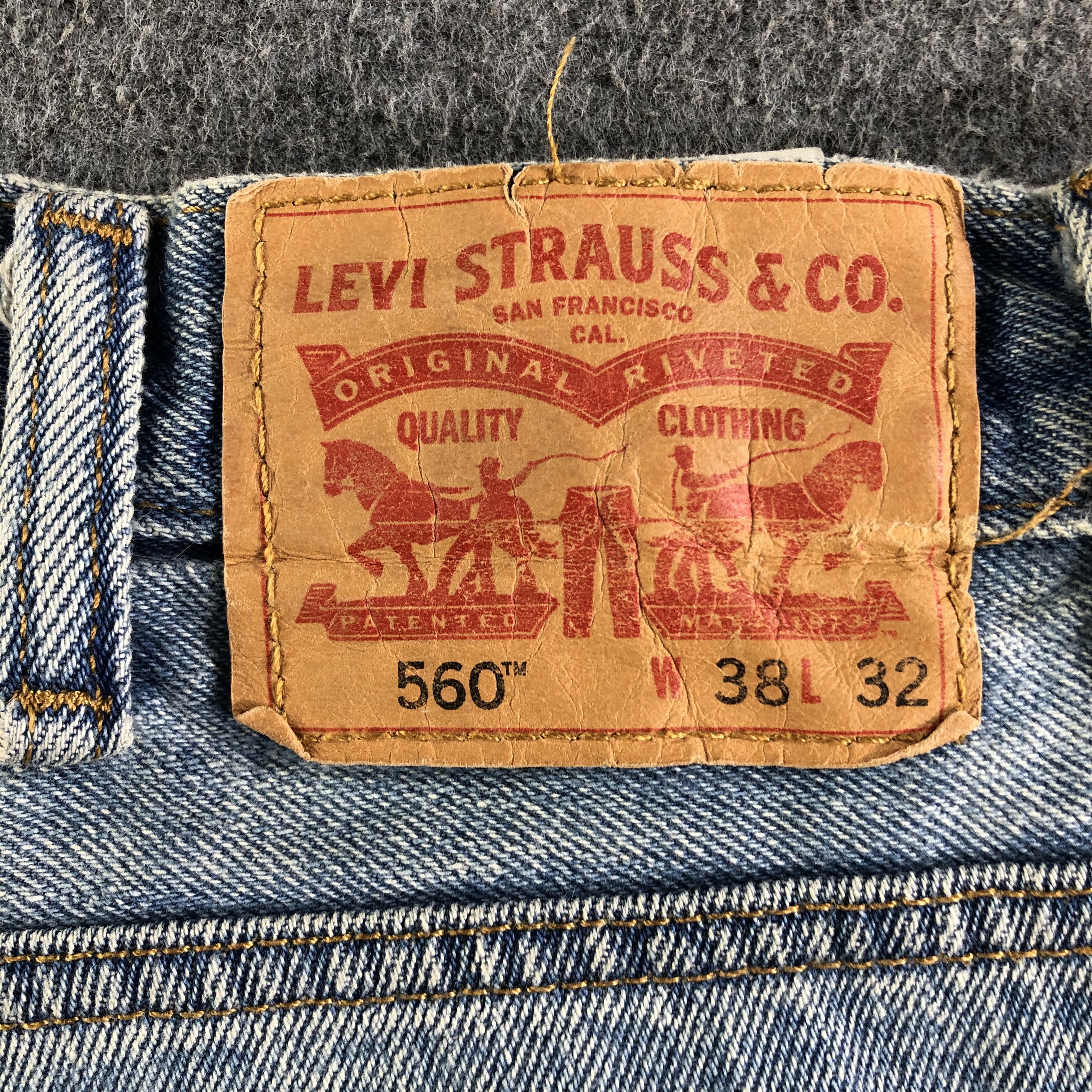 Levi's Vintage Blue Wash Levis 560 Jeans-J4325 Size US 38 / EU 54 - 5 Thumbnail