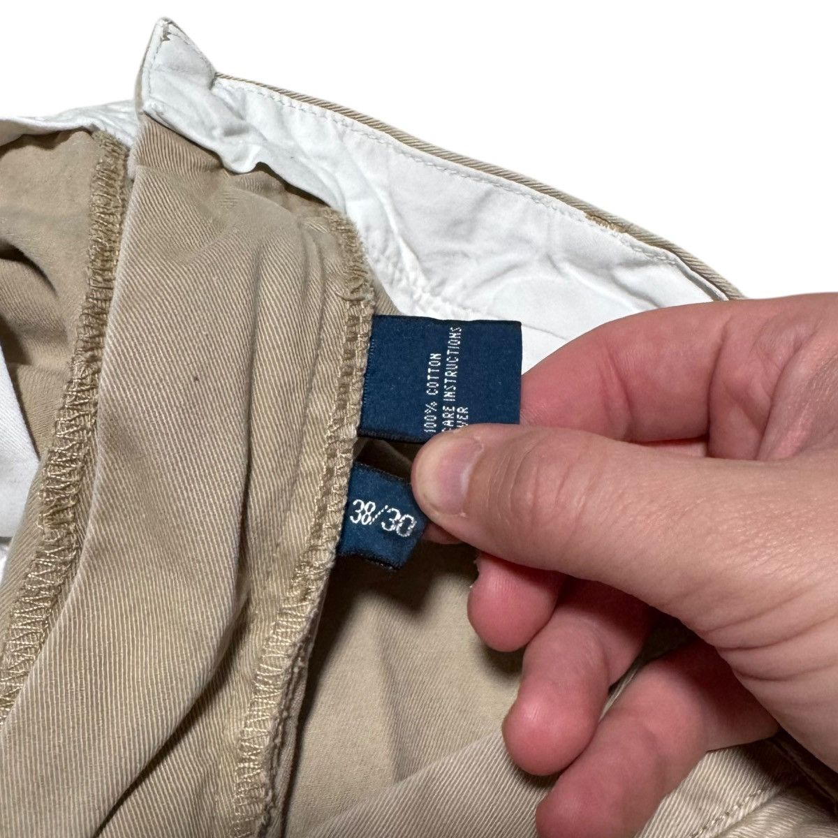 Polo Ralph Lauren × Vintage Polo Ralph Lauren Classic Chino Khaki Pants Men’s 38x30 Size US 38 / EU 54 - 6 Thumbnail