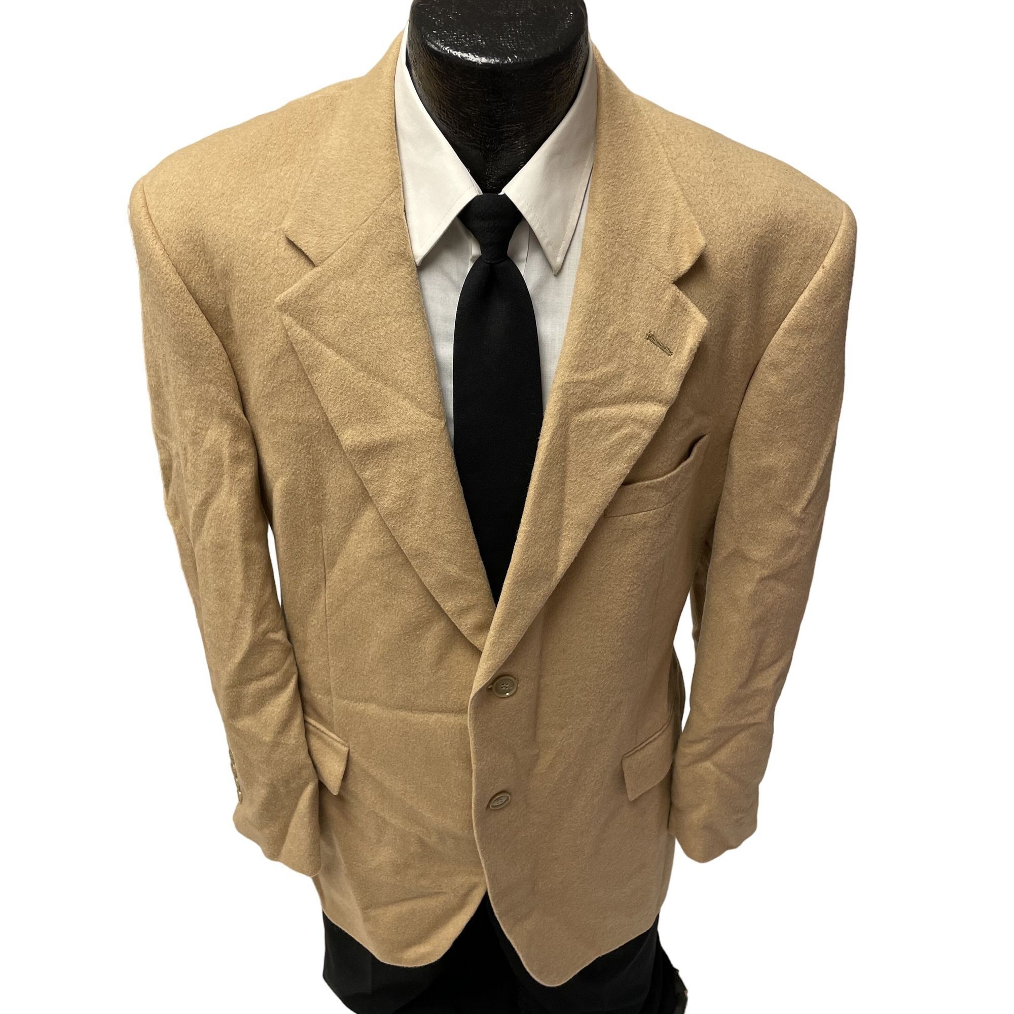 Other Vtg BESPOKE 100% CAMEL HAIR Sport Coat Tan Jacket Size 42R - 1 Thumbnail