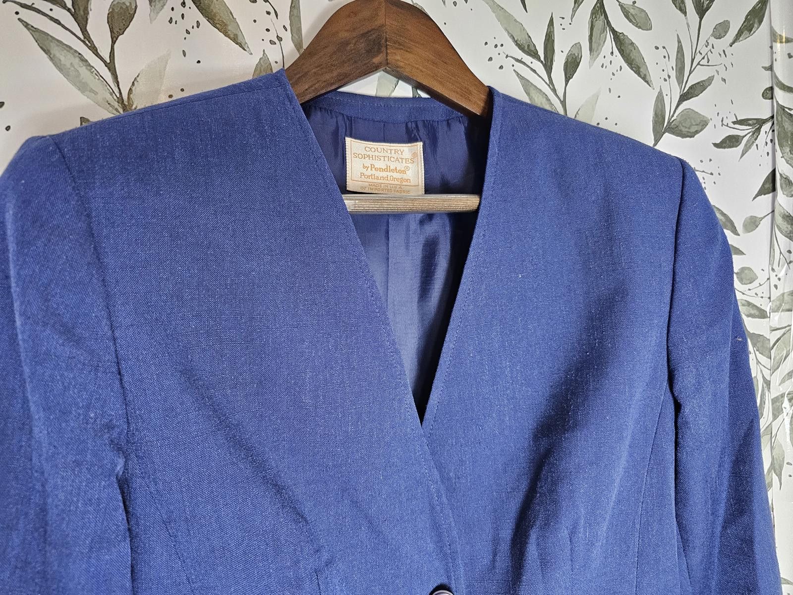 Pendleton Pendleton Jacket Blue Womens Size 10 Country Sophisticates Size L / US 10 / IT 46 - 2 Thumbnail