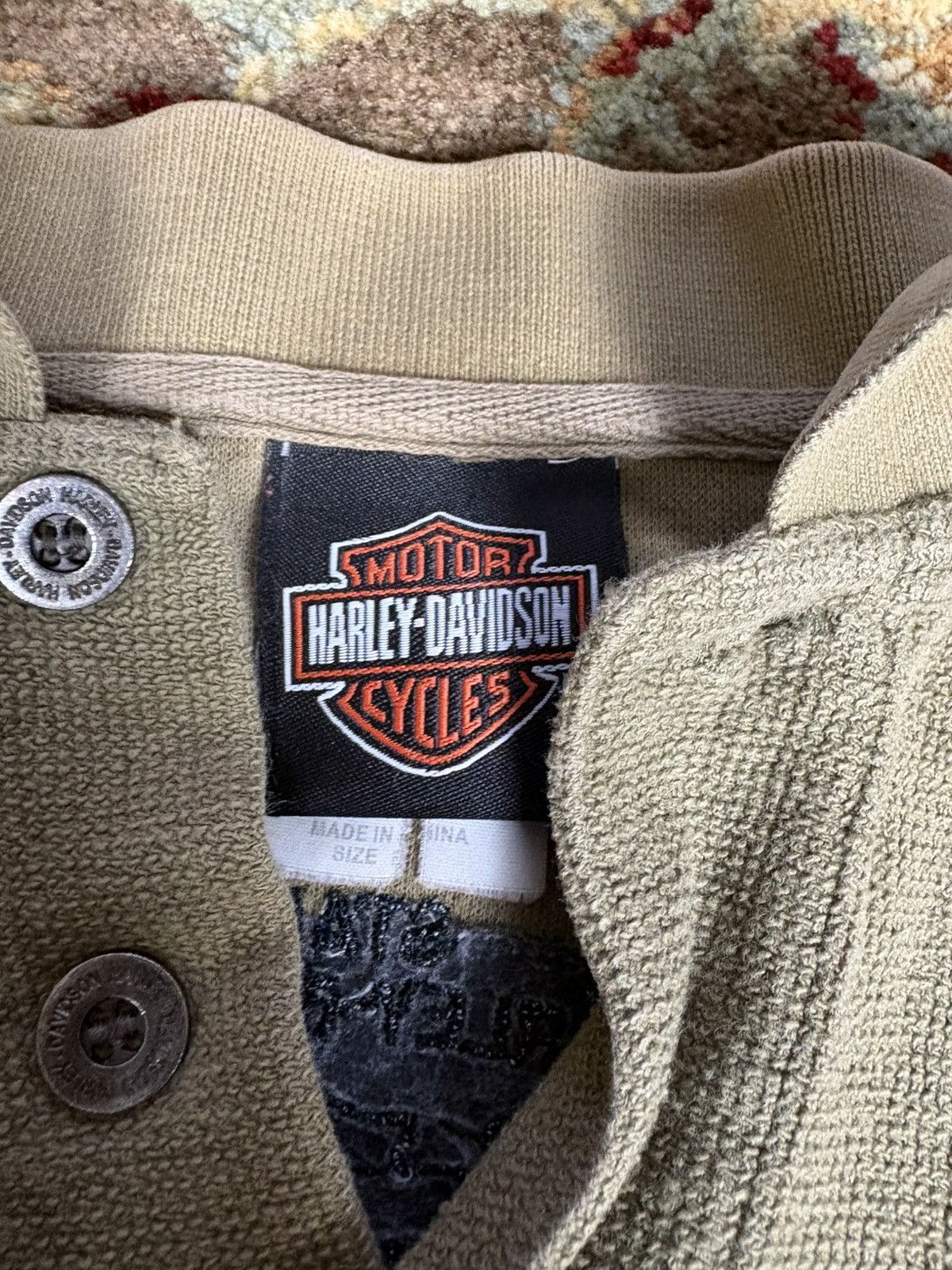 Harley Davidson × Vintage Vintage Harley Davidson Long Sleeve Button up Size US L / EU 52-54 / 3 - 4 Thumbnail