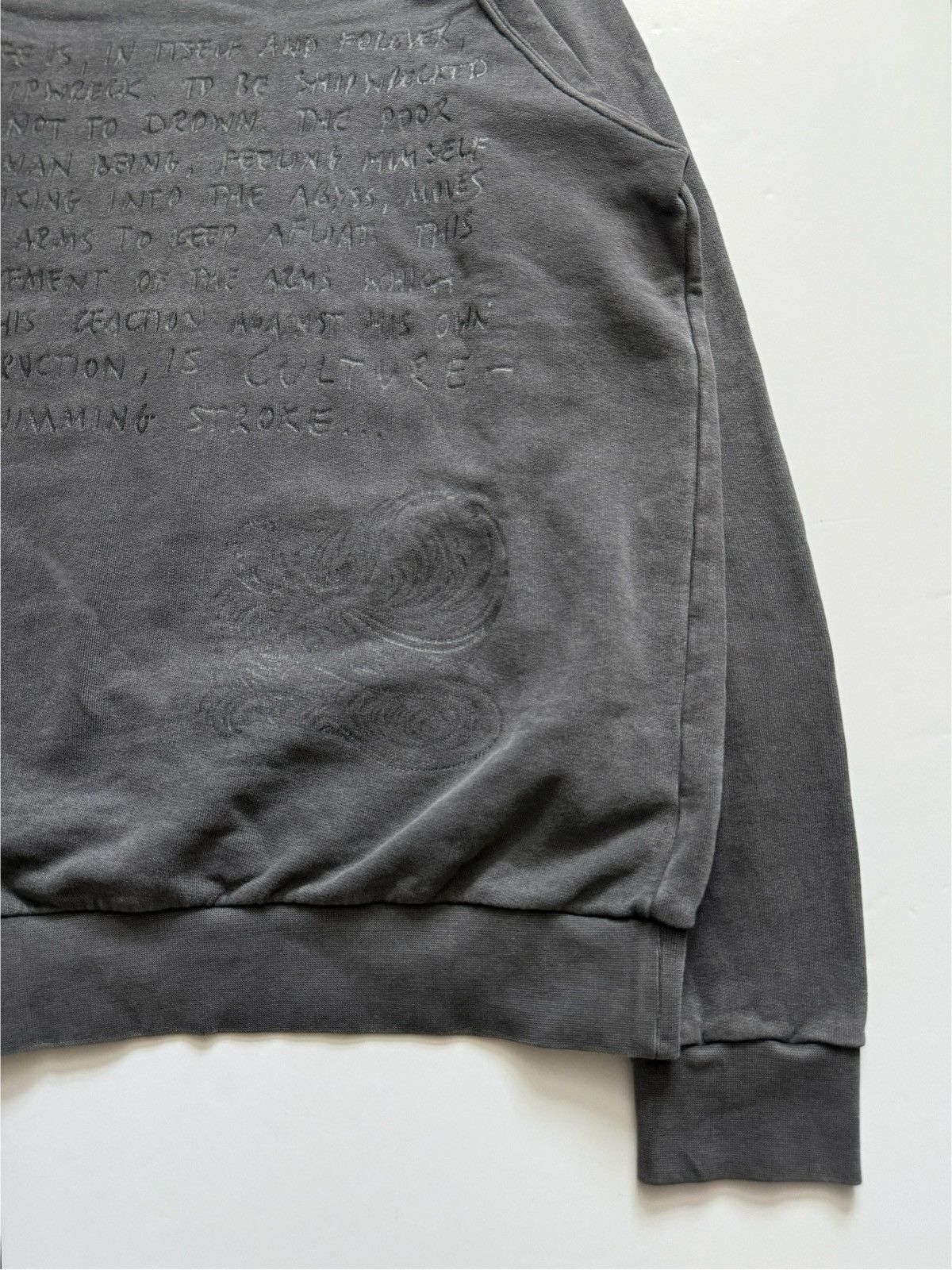 Raf Simons Raf Simons AW04 “Waves” shipwreck poem sweatshirt Size US L / EU 52-54 / 3 - 2 Thumbnail