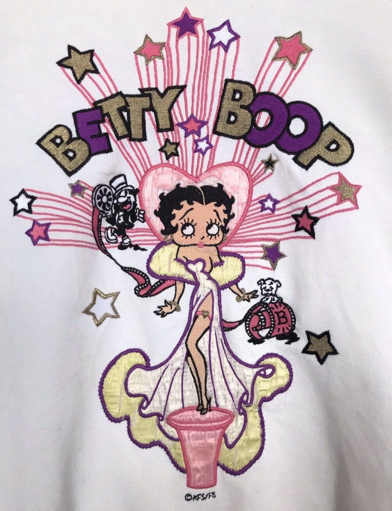 Cartoon Network × Vintage Rare🔥Vintage 90's Betty Boop Baggy Boxy Sweatshirt Hoodie Size US M / EU 48-50 / 2 - 2 Thumbnail
