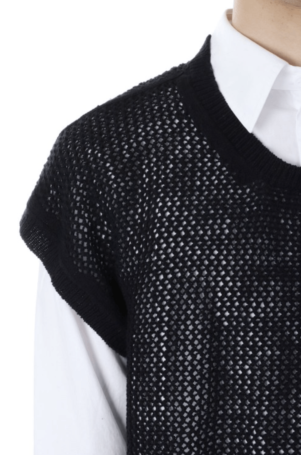 Yohji Yamamoto Yohji Yamamoto Pour Homme - PATTERN VEST Knitwear Size US L / EU 52-54 / 3 - 4 Thumbnail