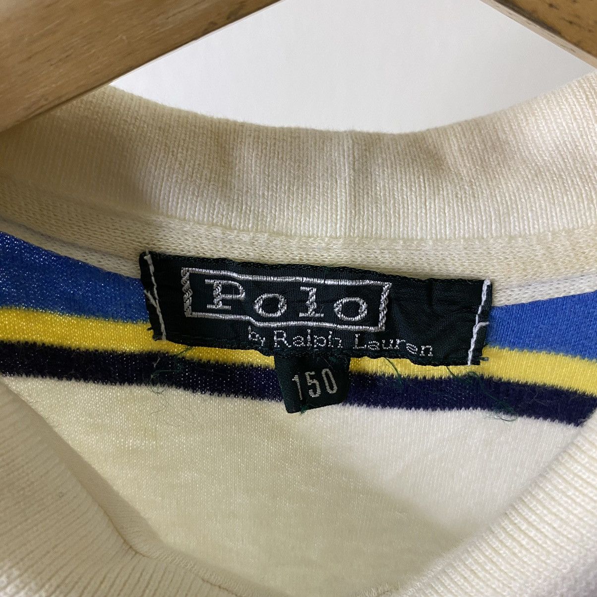 Polo Ralph Lauren Vintage Polo Ralph Lauren Stripes Polo Tee Size US XS / EU 42 / 0 - 3 Thumbnail