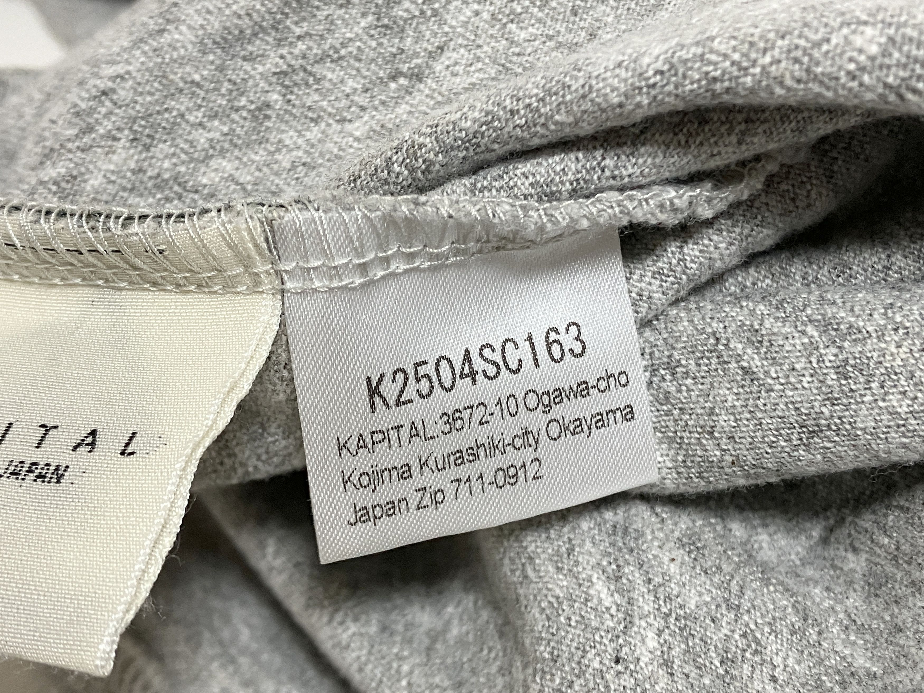 Kapital Kapital TOP Tenjiku BUSTER PECKISH BOWY Tee t-shirt gray L Size US L / EU 52-54 / 3 - 10 Thumbnail