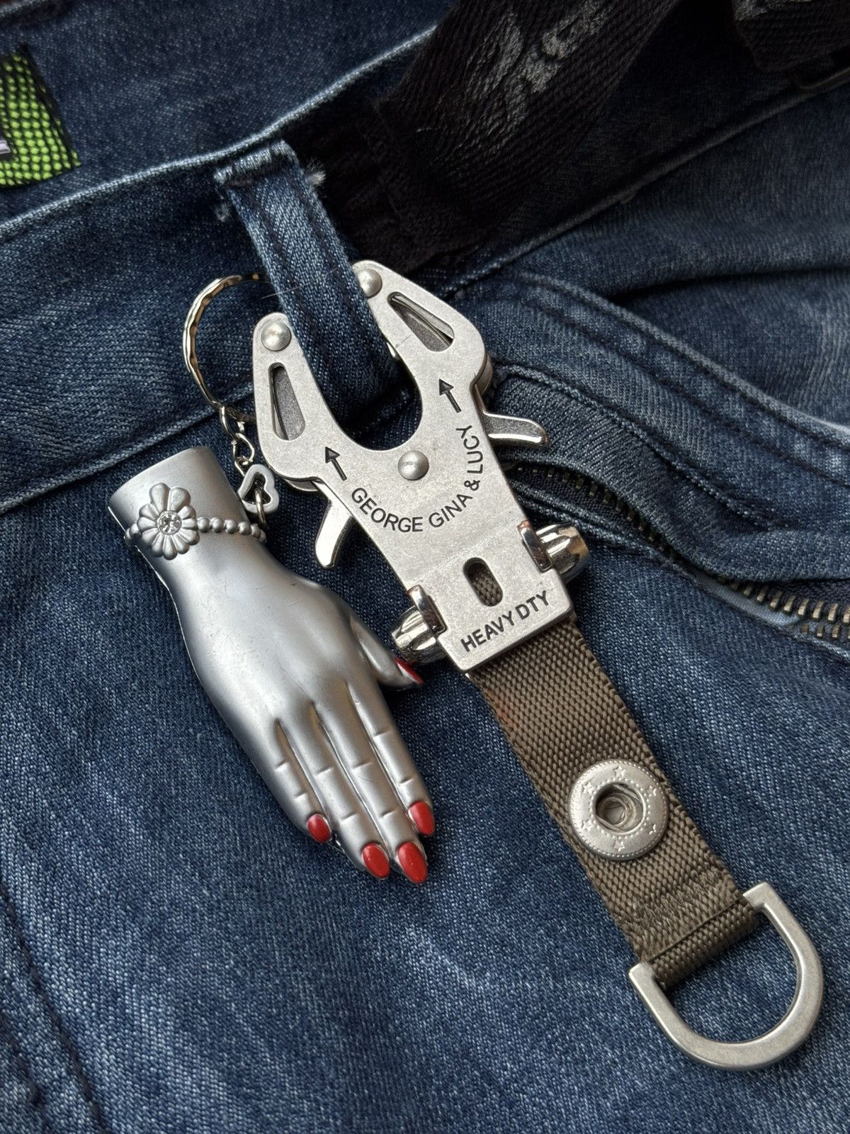 Japanese Brand × Vintage 🤌🔥Vintage 90s Hand Cigar Lighter rare unisex keychain Size ONE SIZE - 2 Thumbnail