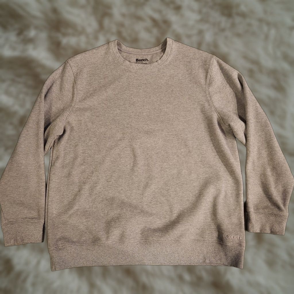 Bench Bench Crew Neck Waffle Knit Thermal Shirt Mens XL Gray Lot Of 2 Size US XL / EU 56 / 4 - 1 Thumbnail