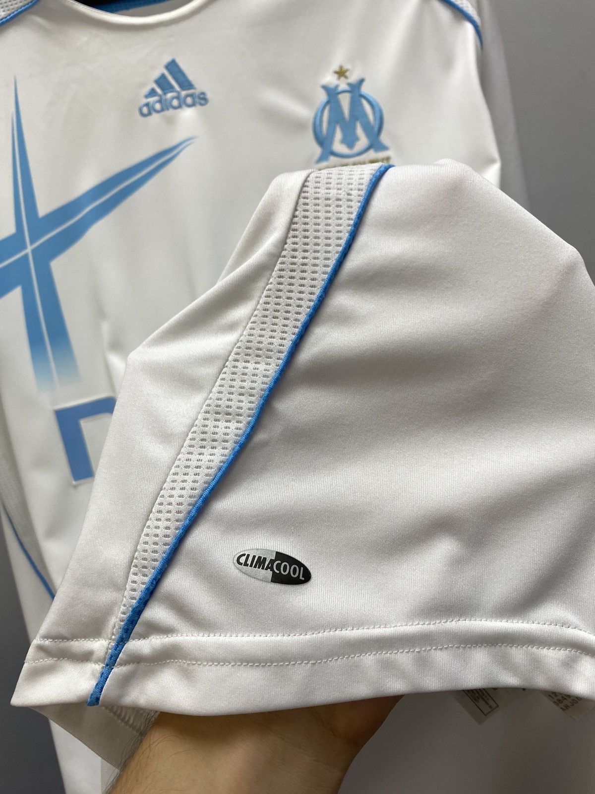 Adidas × Vintage Nasri #22 Olympique Marseille 2007 2008 Soccer Jersey Size US XXL / EU 58 / 5 - 4 Thumbnail