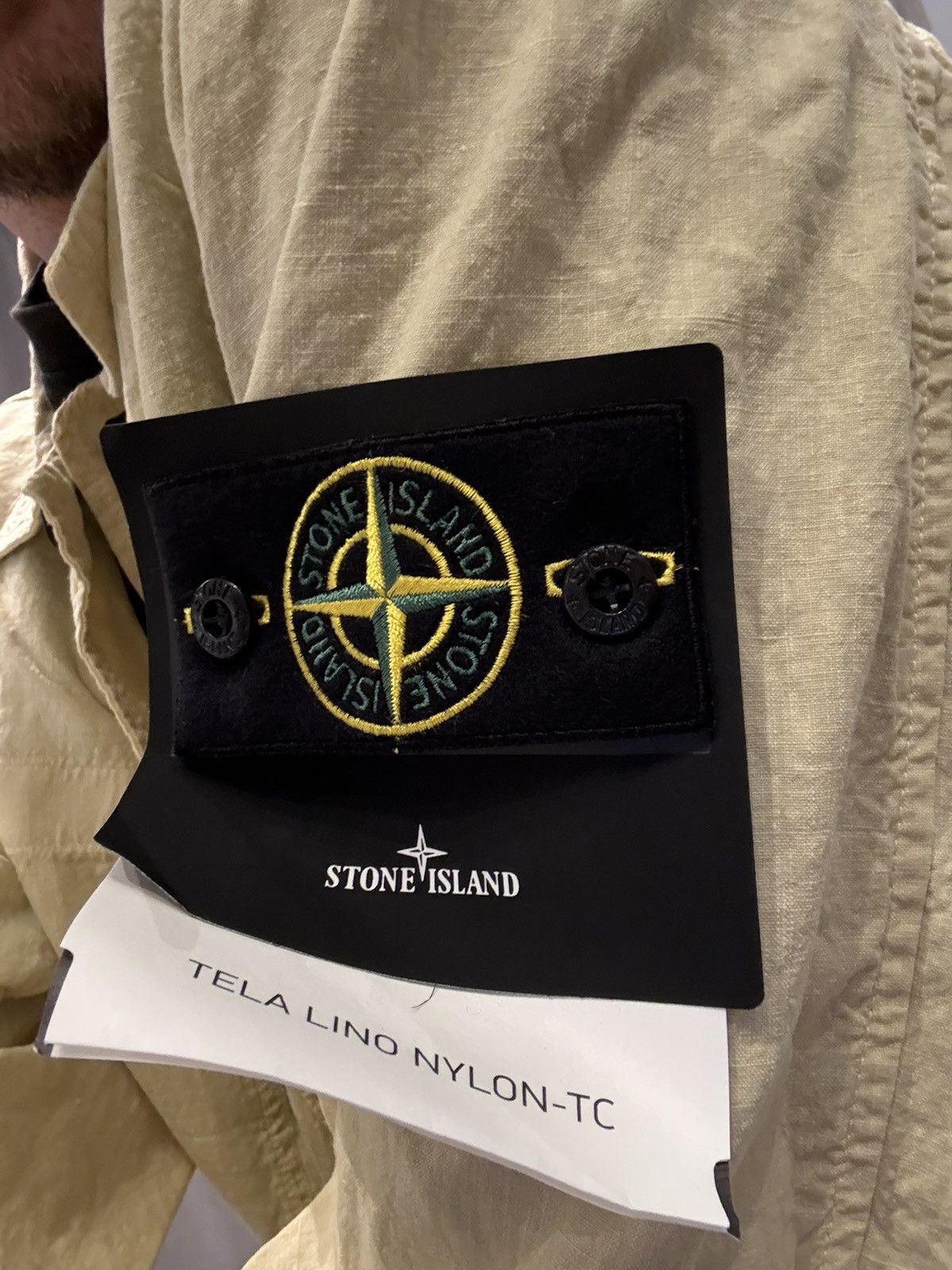 Stone Island 🔥Stone Island Tela Lino Nylon-TC Overshirt Jacket🔥 Size US M / EU 48-50 / 2 - 4 Thumbnail