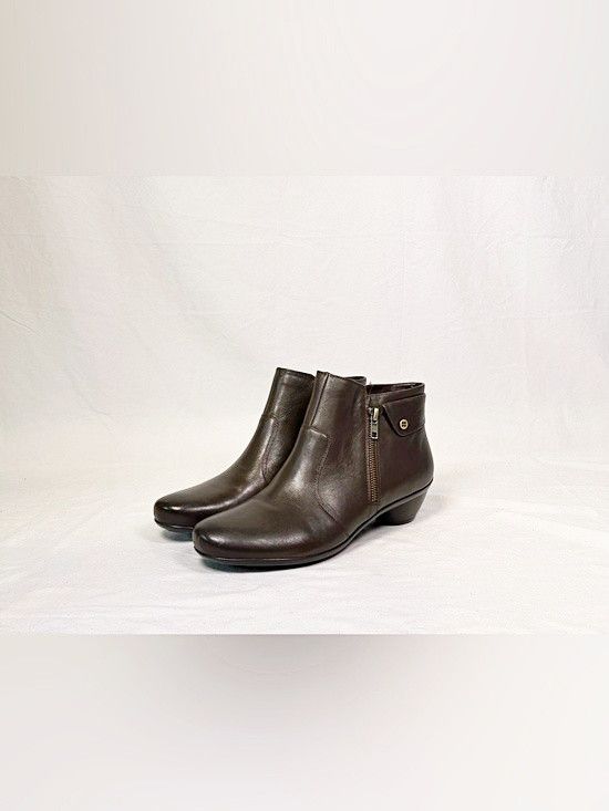 Naturalizer Naturalizer Womens Haley Brown Genuine Leather Ankle Boots Size US 9 / IT 39 - 1 Thumbnail