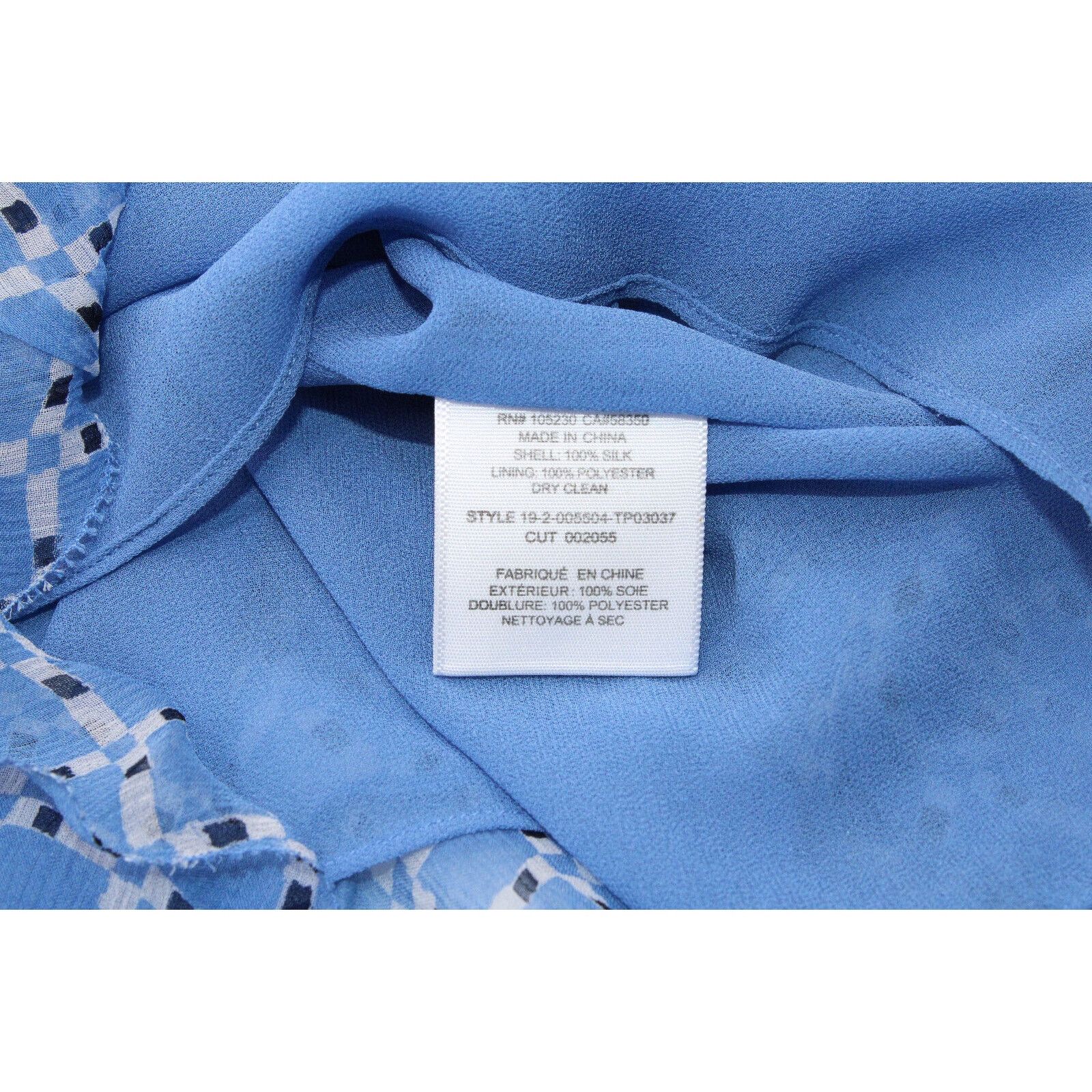 Joie NWT JOIE French Chambray Split Neck Reghan Top Size XS $298 Size XS / US 0-2 / IT 36-38 - 6 Thumbnail