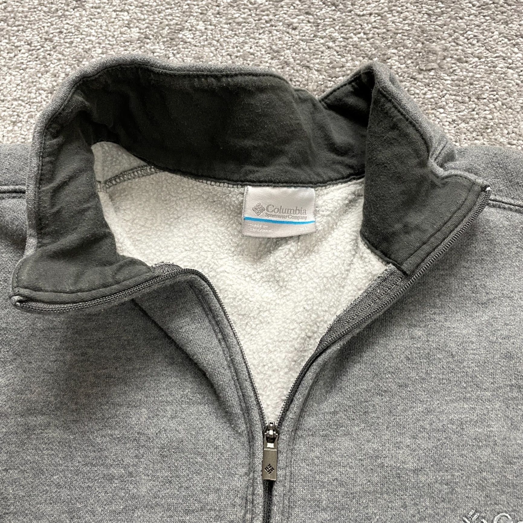 Vintage Columbia Hart Mountain Jacket Men XL Gray Fleece 1/4 Zip High Neck Logo Hiking Size US XL / EU 56 / 4 - 4 Thumbnail