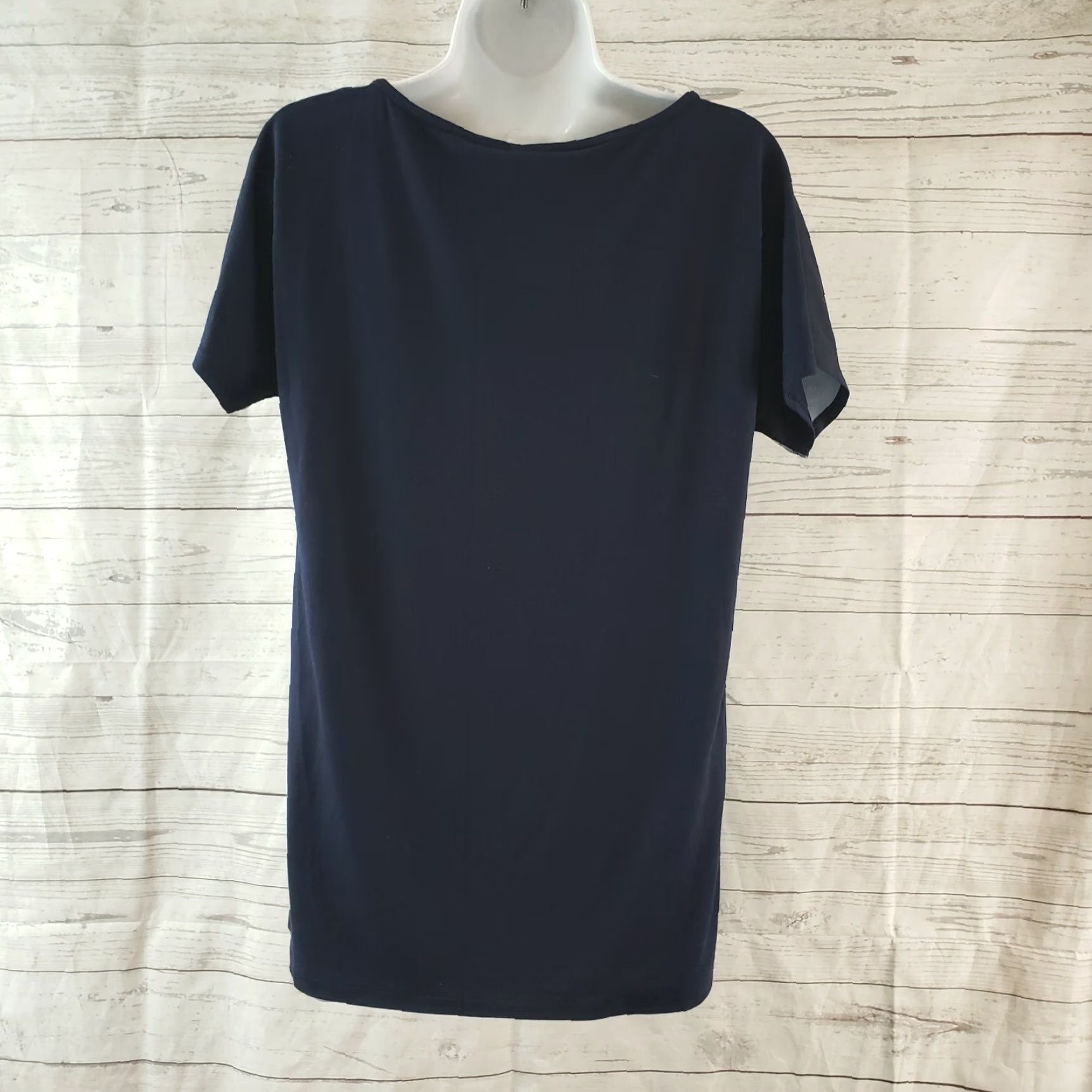 Vintage Zenergy by Chicos Womens Top Blouse Short Sleeve Size Small Blue Green Casual Geometric Pattern 2020s Mens/Womens? Size S / US 4 / IT 40 - 4 Thumbnail