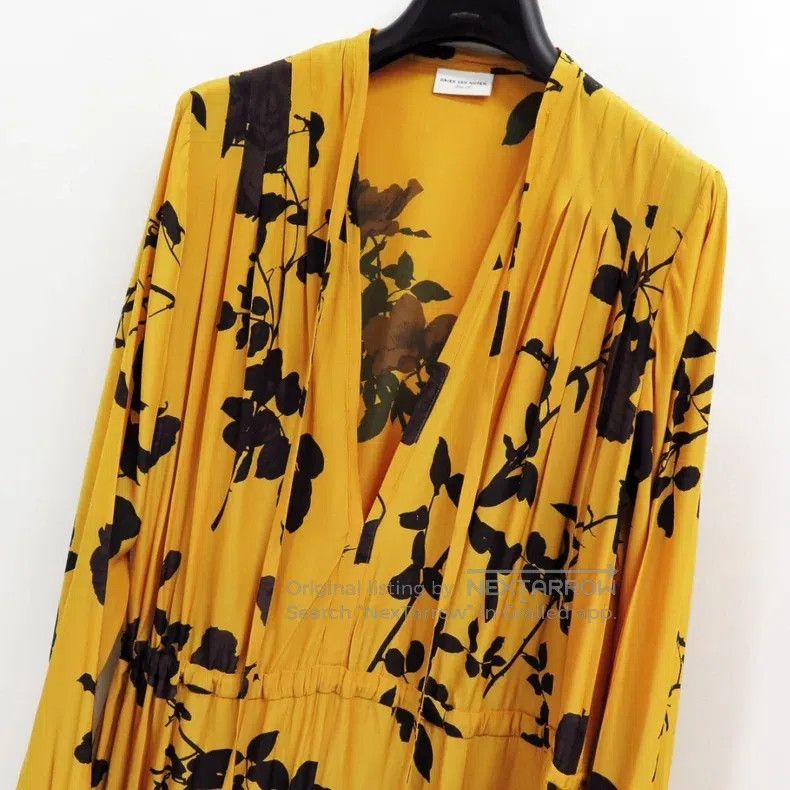 Dries Van Noten Dries Van Noten size:36 Yellow Dress Size S / US 4 / IT 40 - 3 Thumbnail