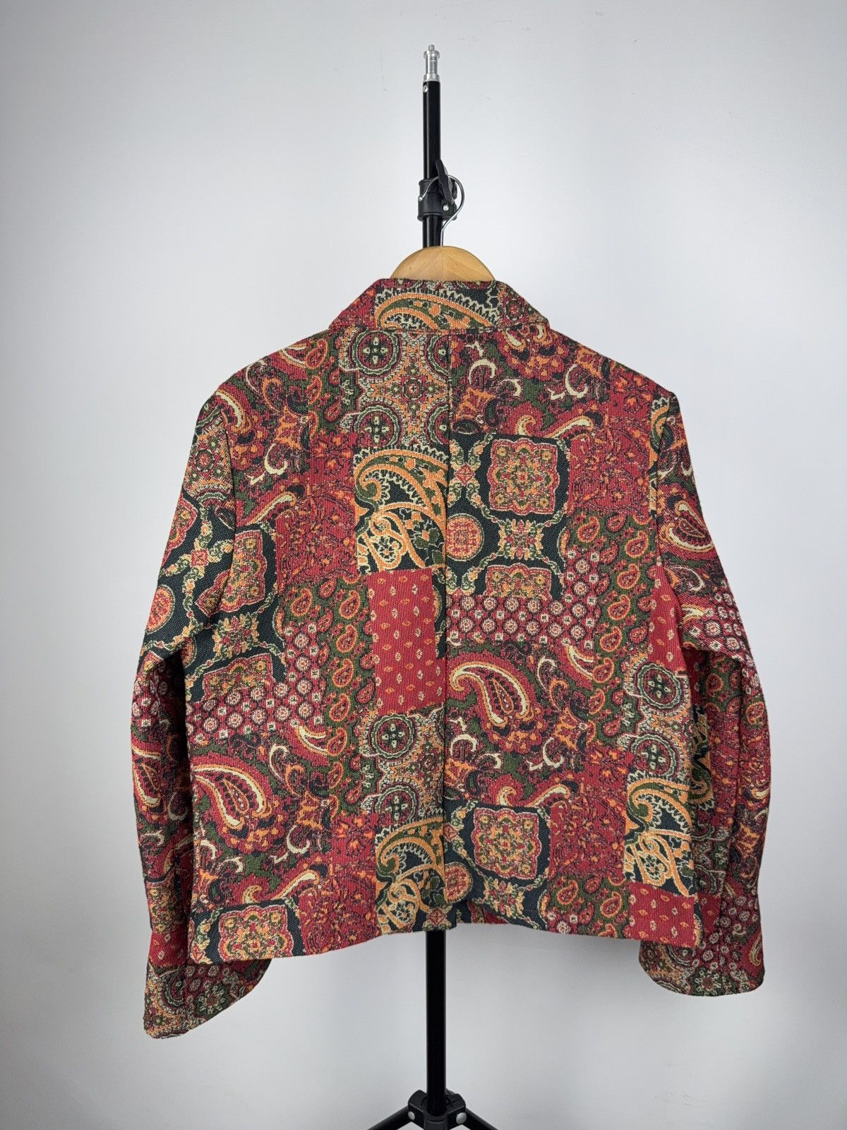 Japanese Brand Vintage Made in Italy Paisley Tapestry Jacket Wool Blend Size M / US 6-8 / IT 42-44 - 5 Thumbnail