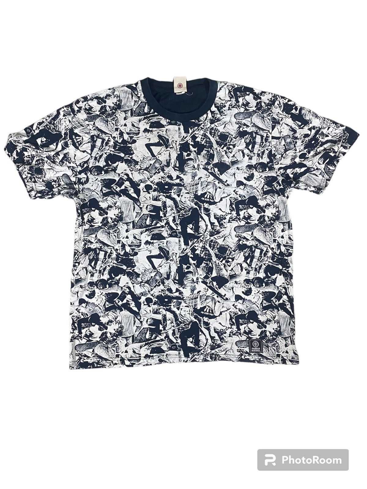 image of Franklin Marshall Skatebord Fullprint in Black, Men's (Size XL)