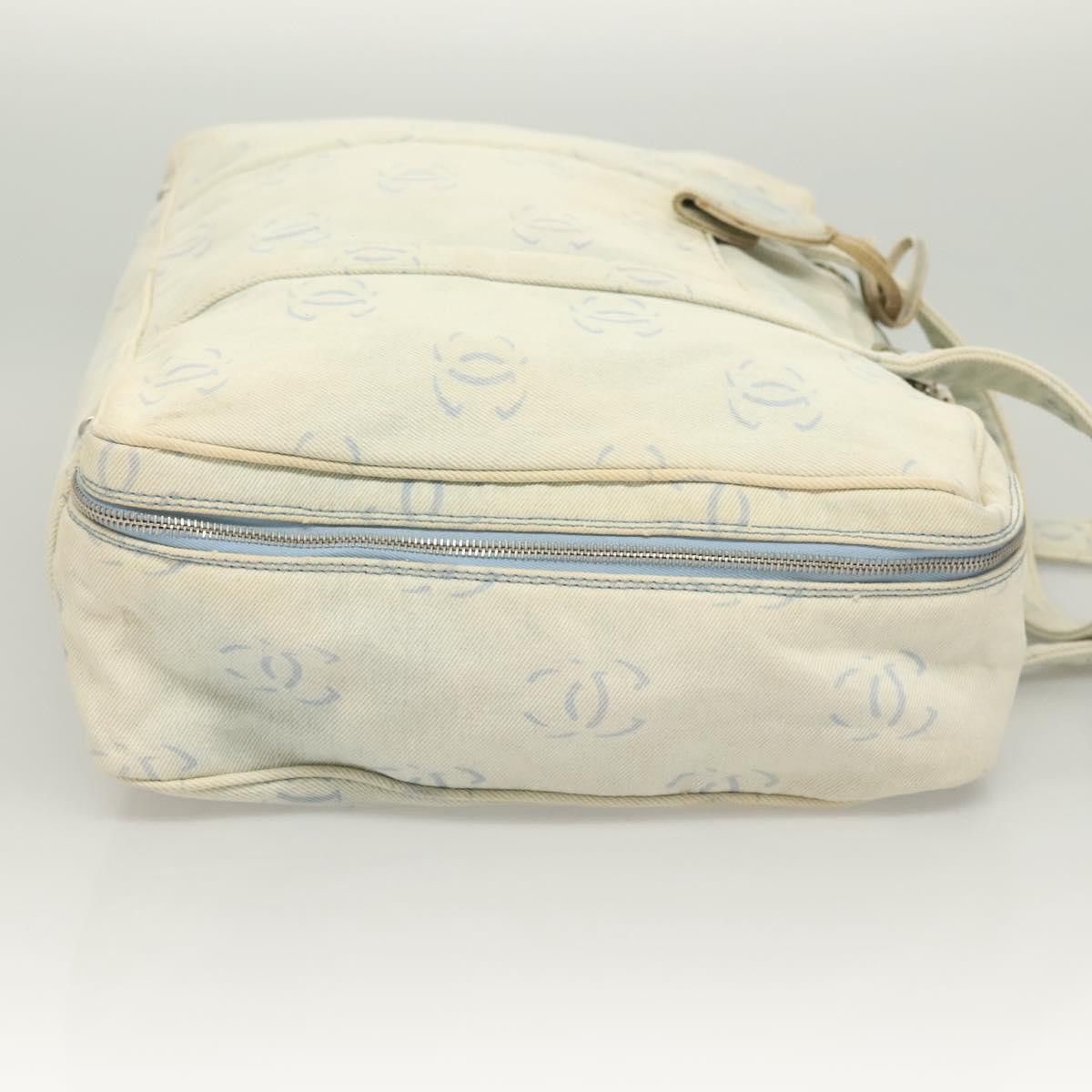 Chanel CHANEL Hand Bag Denim Light Blue Silver CC Size ONE SIZE - 3 Thumbnail
