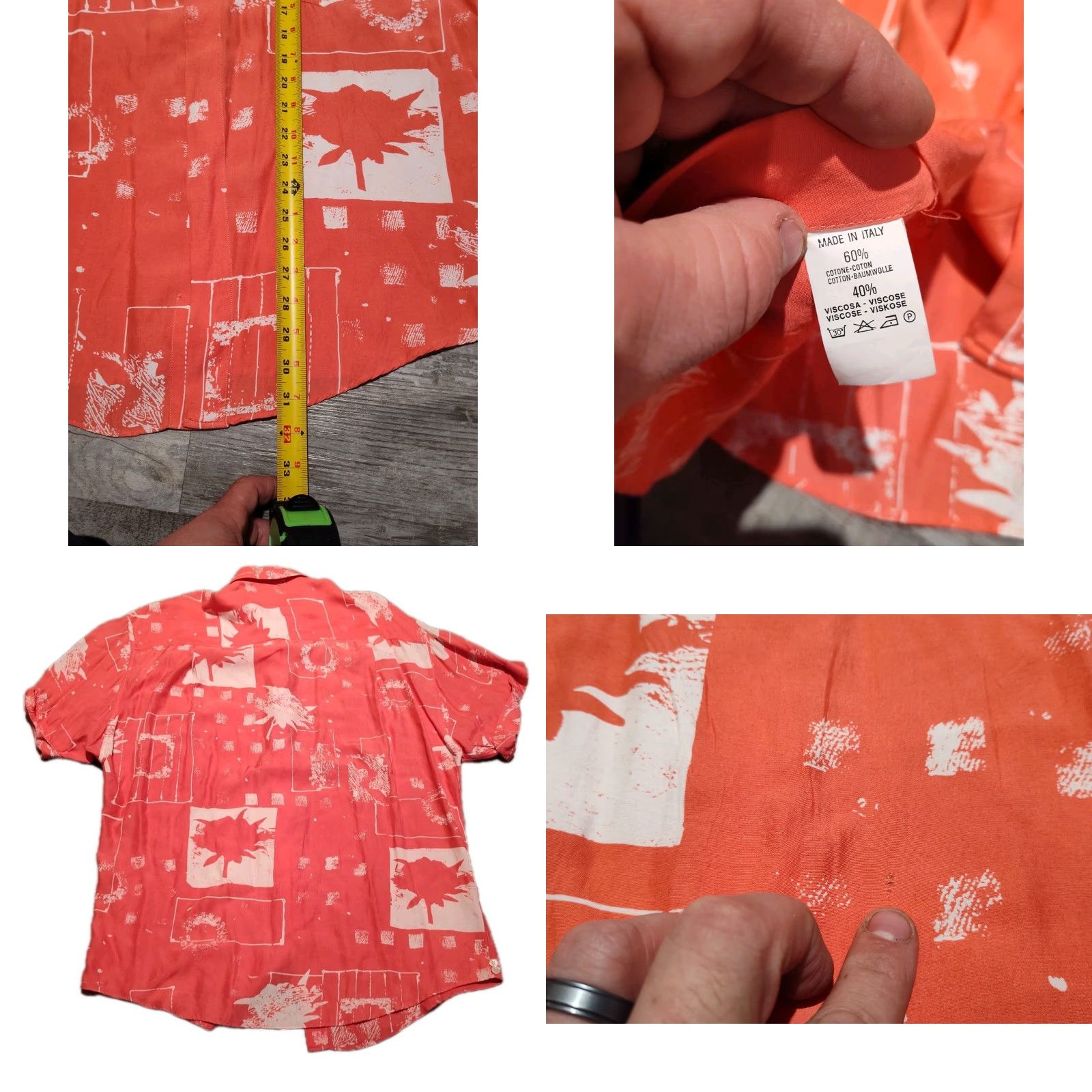 Vintage VINTAGE Stefano Conti Hawaiian Shirt Men’s Size L Short Sleeve Casual Summer Pink White All Seasons Size US L / EU 52-54 / 3 - 8 Thumbnail