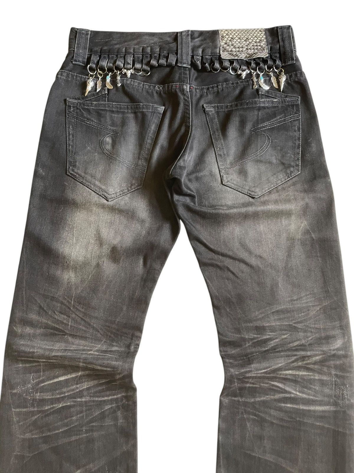 Japanese Brand × Le Grande Bleu (L.G.B.) × semanticdesign SEMANTIC DESIGN Pierced & Charms Goth Claw Mark Jeans Size US 30 / EU 46 - 4 Thumbnail