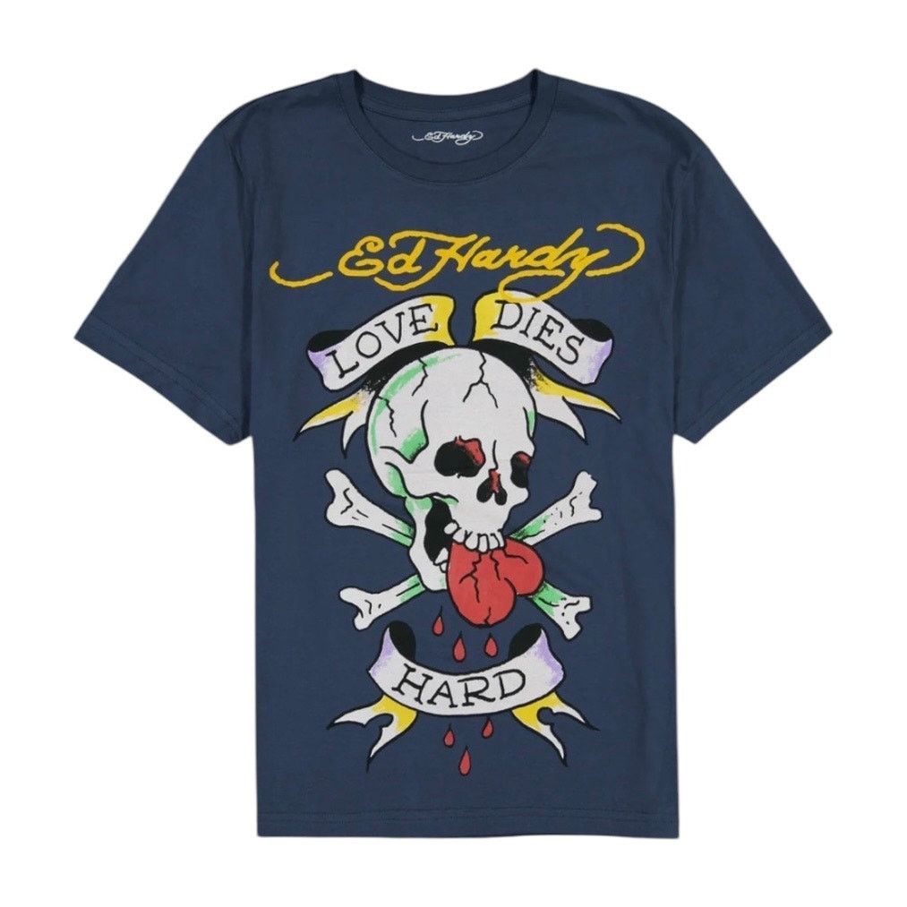 Ed Hardy Ed Hardy Love Dies Hard Skull Tee Size US S / EU 44-46 / 1 - 1 Thumbnail