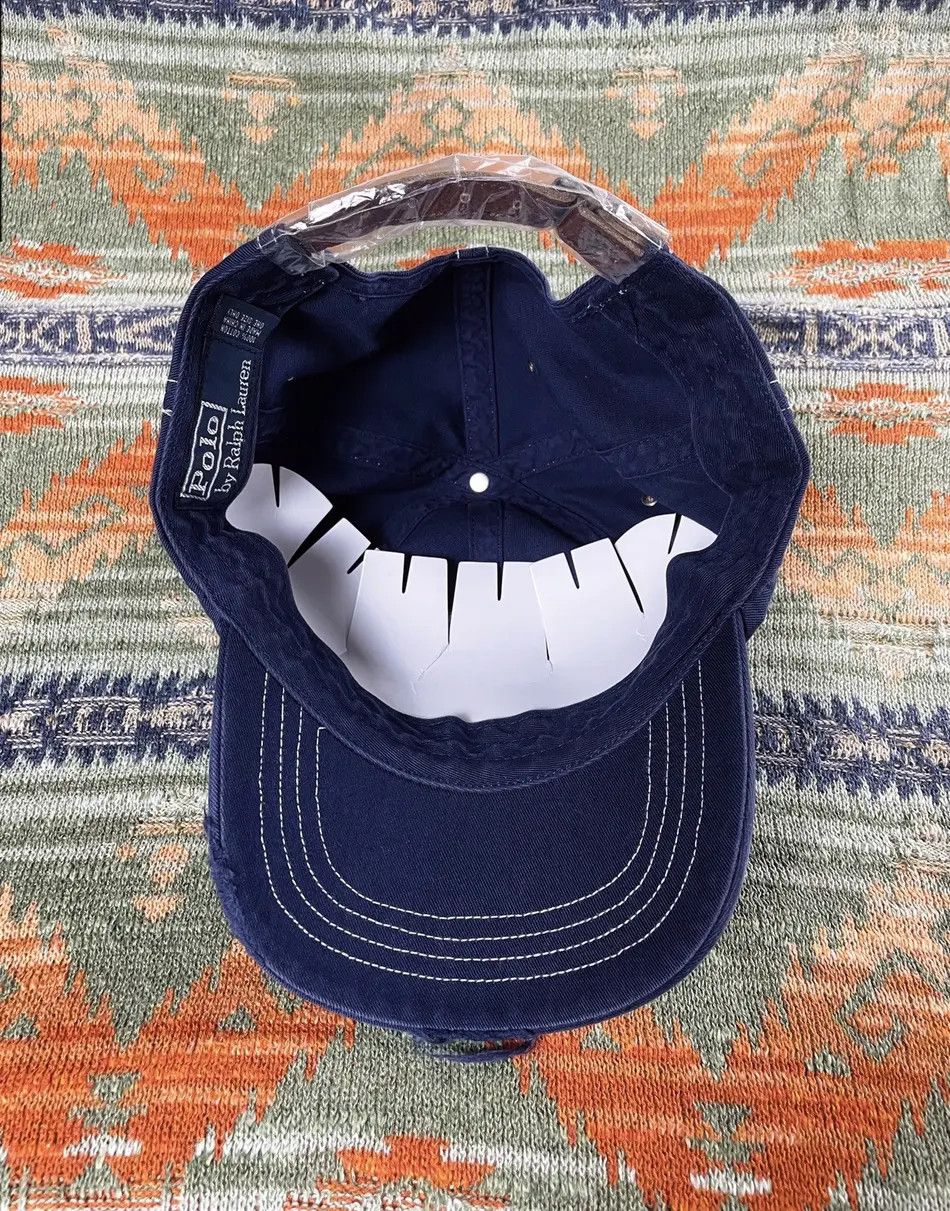 Polo Ralph Lauren Polo Ralph Lauren Rare Flags Leather Baseball Hat Cap Size ONE SIZE - 4 Thumbnail