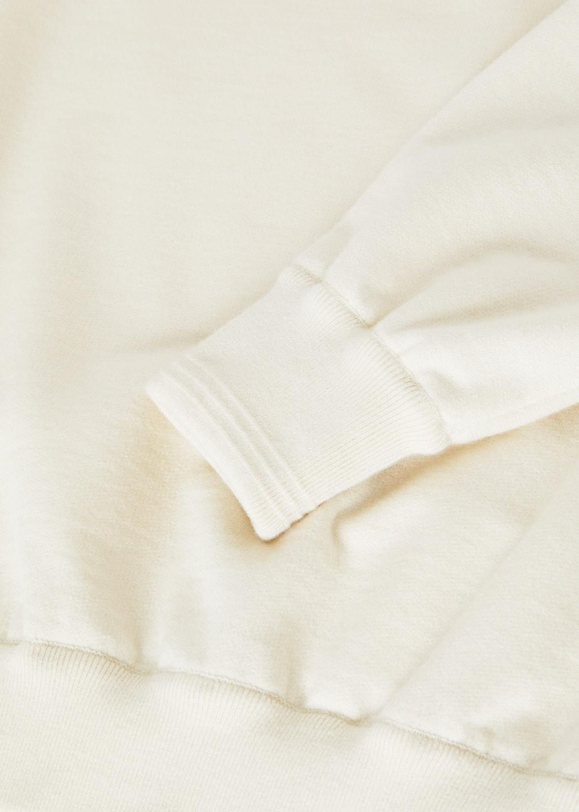 Loro Piana o1srvl11e1124 Cocooning Cashmere Fleece Sweatshirt in Ivory Size M / US 6-8 / IT 42-44 - 7 Thumbnail