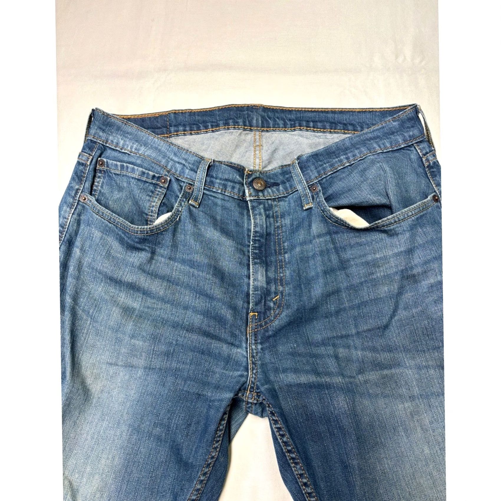 Levi's Levi's 559 Relaxed Straight Jeans Mens 34x32 Blue Denim Medium Wash 00559-0340 Size US 34 / EU 50 - 2 Thumbnail