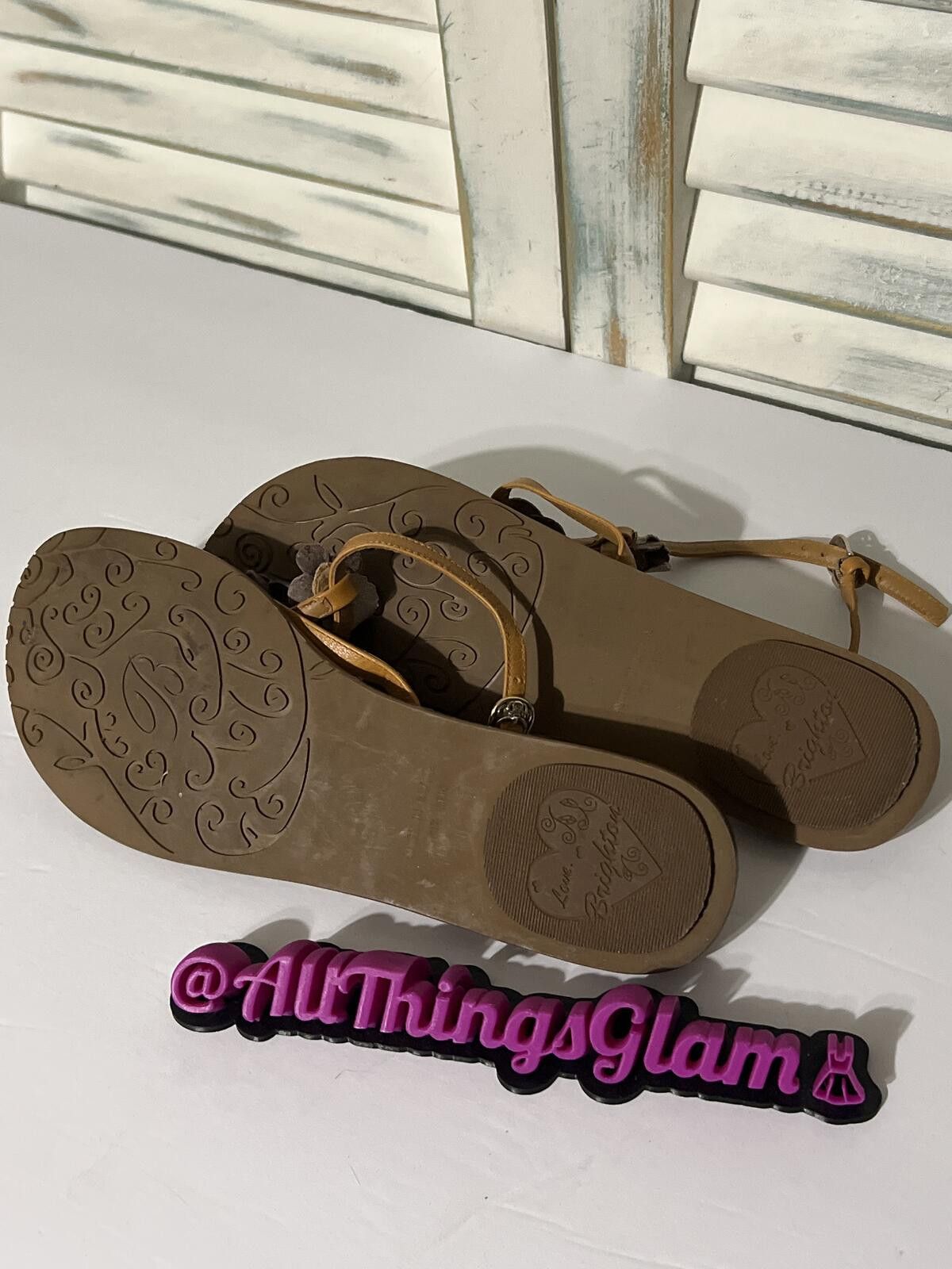 Other Love & Liberty by Brighton Brown Floral Strap Sandals 10 Size US 10 / IT 40 - 2 Thumbnail