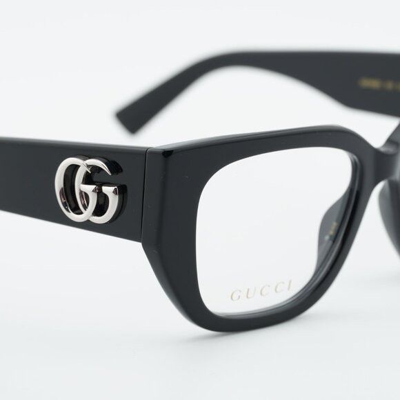 Gucci Gucci GG1952O 001 Eyeglasses Shiny Black 51mm Square Frame Size ONE SIZE - 5 Thumbnail
