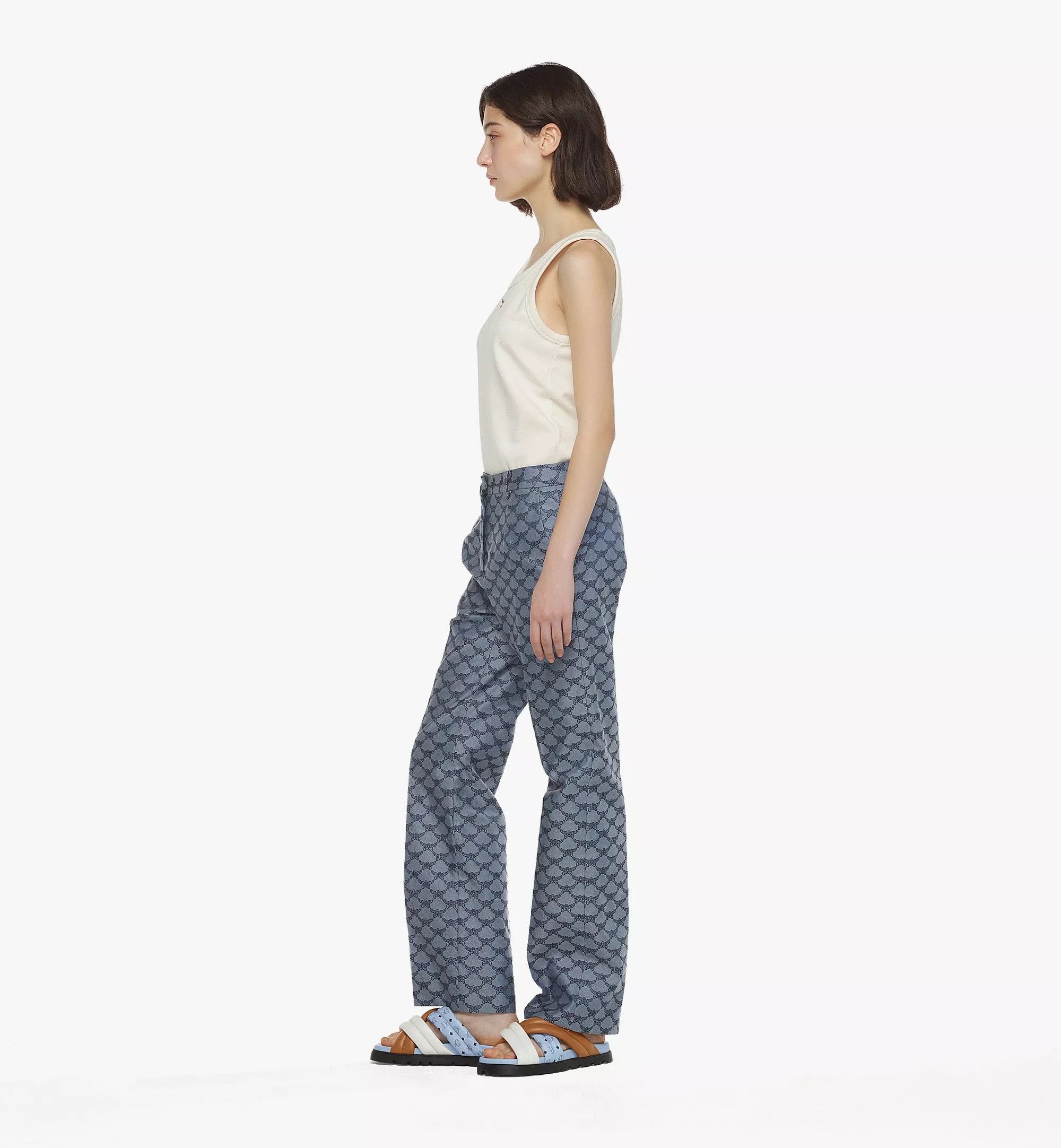 MCM o1mt1gz1224 Straight Pant in Indigo Size 26" / US 2 / IT 38 - 4 Thumbnail