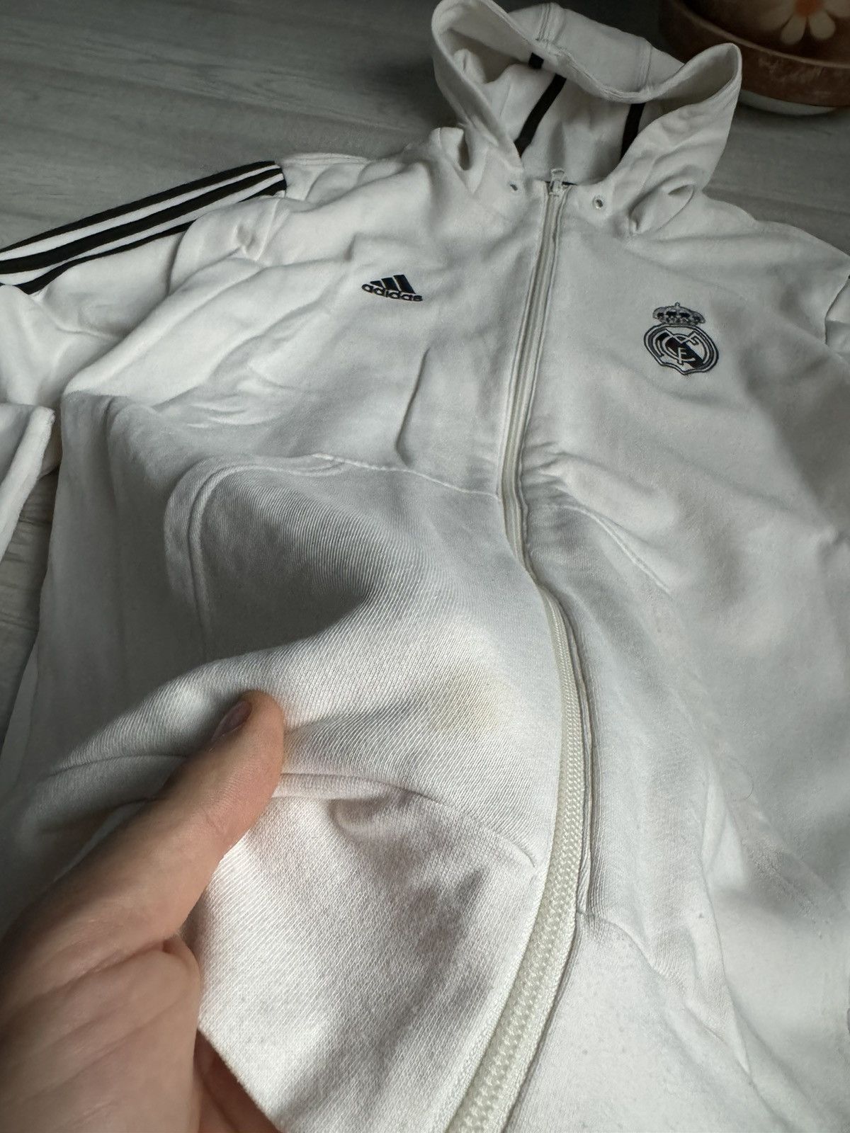 Adidas × Vintage Zip Hoodie Adidas Real Madrid 2014 soccer jersey shirt Size US M / EU 48-50 / 2 - 3 Thumbnail