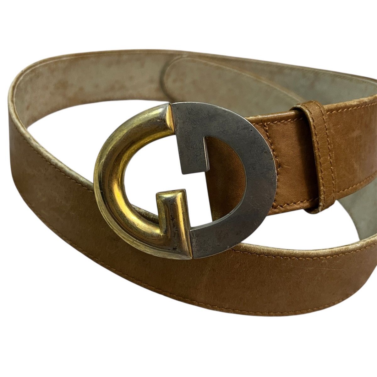 Vintage Vintage 1990s Gucci GG Calf Skin Belt Size ONE SIZE - 1 Thumbnail