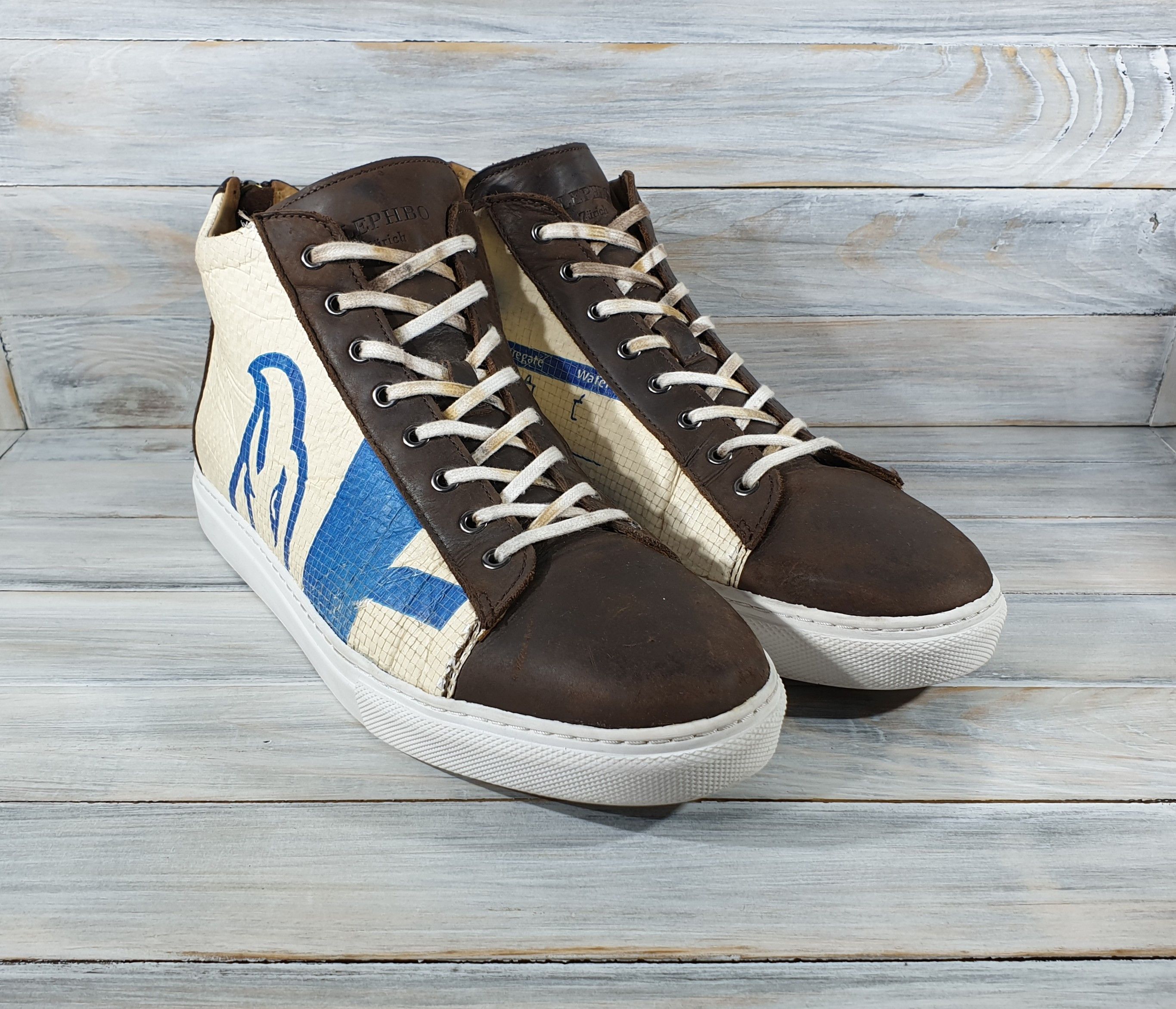 Other ELEPHBO Zurich SNEAKERS HIGH BLUE EAGLE Handmade Size US 11 / EU 44 - 14 Thumbnail