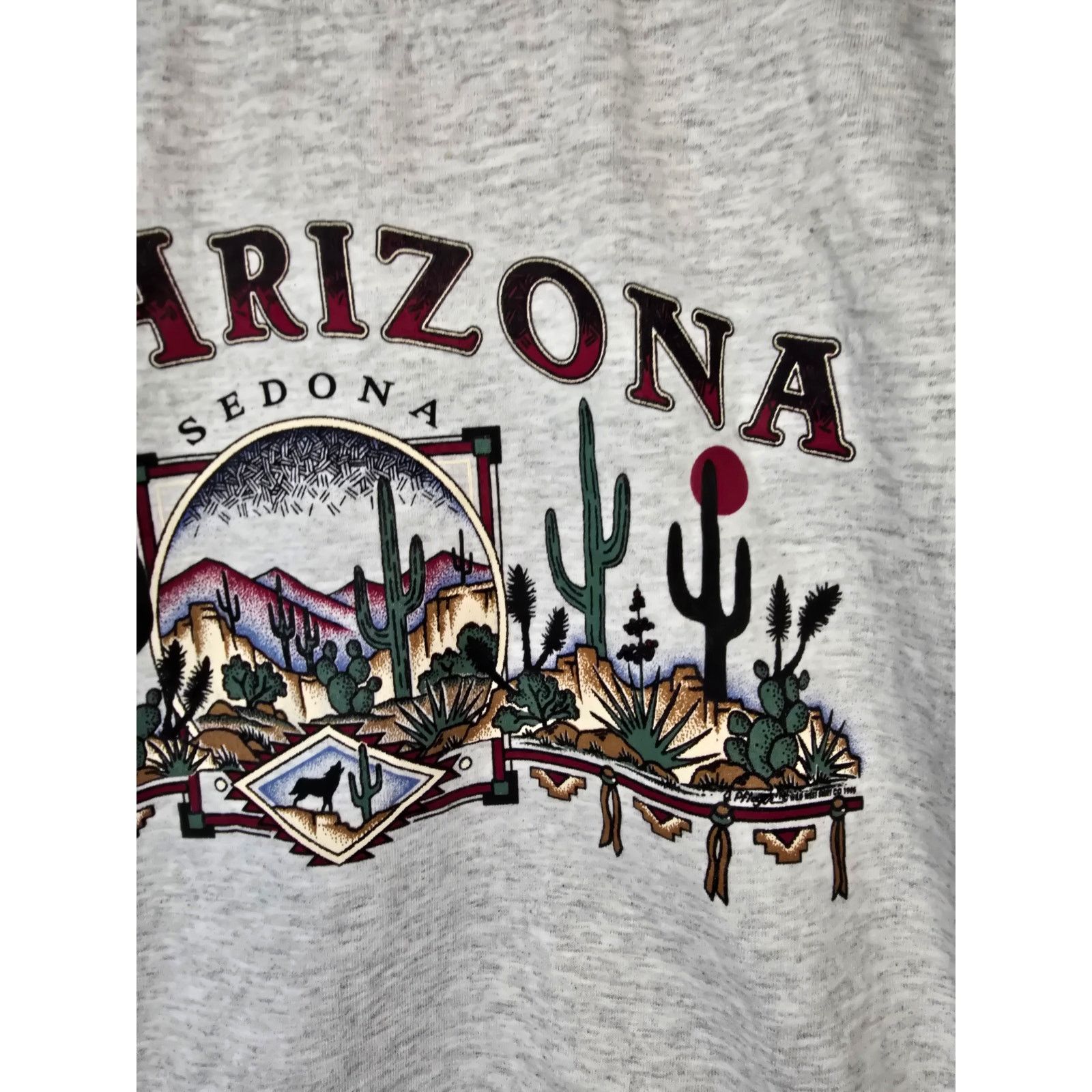Signal Sport × Vintage Vintage Arizona Shirt Youth Medium Desert Gray Nature Tee Size M / US 6-8 / IT 42-44 - 4 Thumbnail