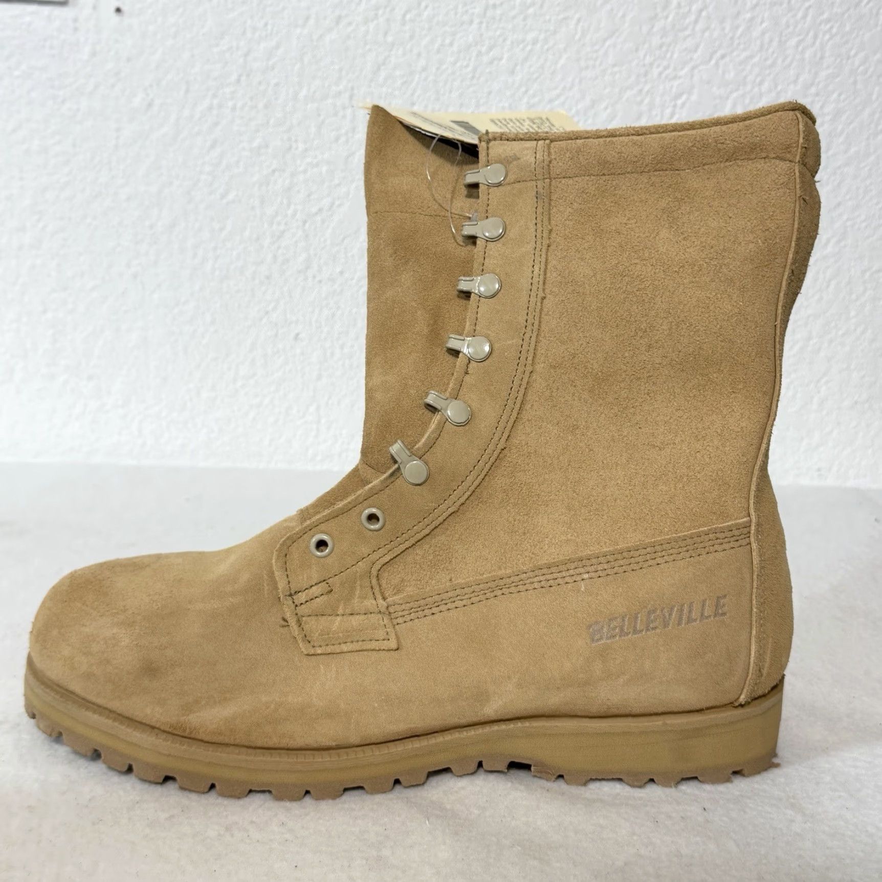 Vibram Belleville Boots Men's 11 R Gore-Tex Vibram Military Mid-Calf Tan Boots Waterproof Durable Size US 11 / EU 44 - 7 Thumbnail